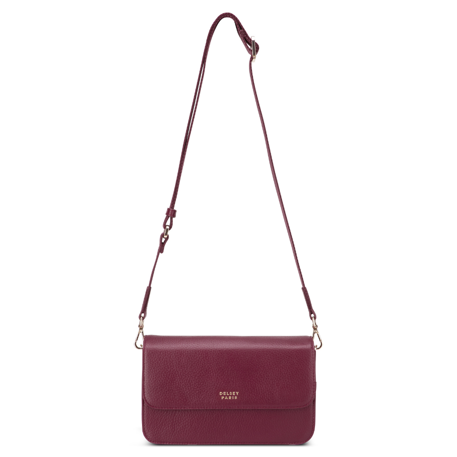 LE CUIR GRAINE| Sac Bandoullière en Cuir BORDEAUX
