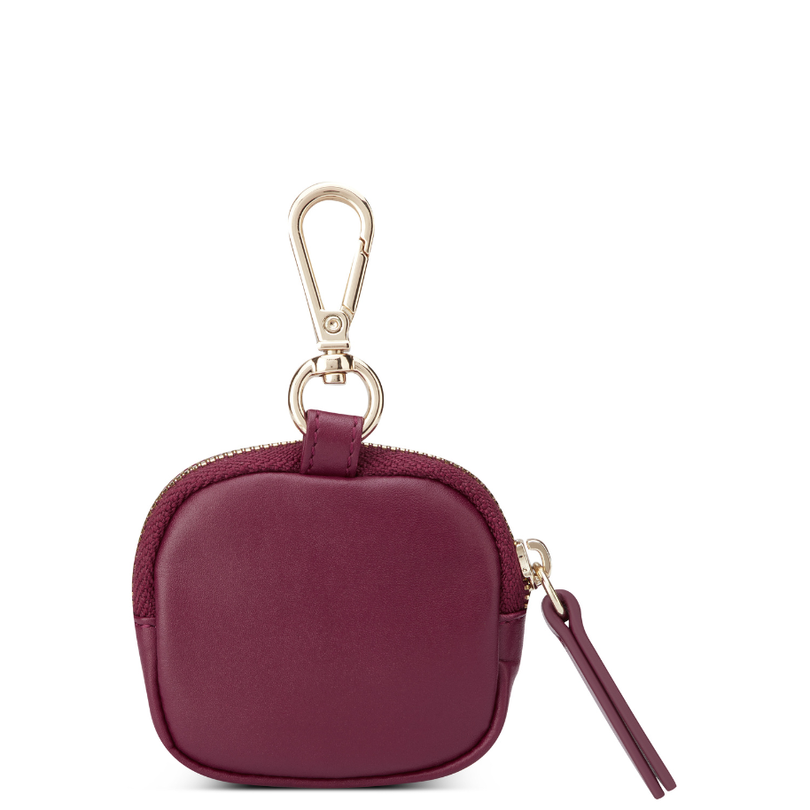 LE CUIR LISSE | Leather Earphone Case, Burgundy