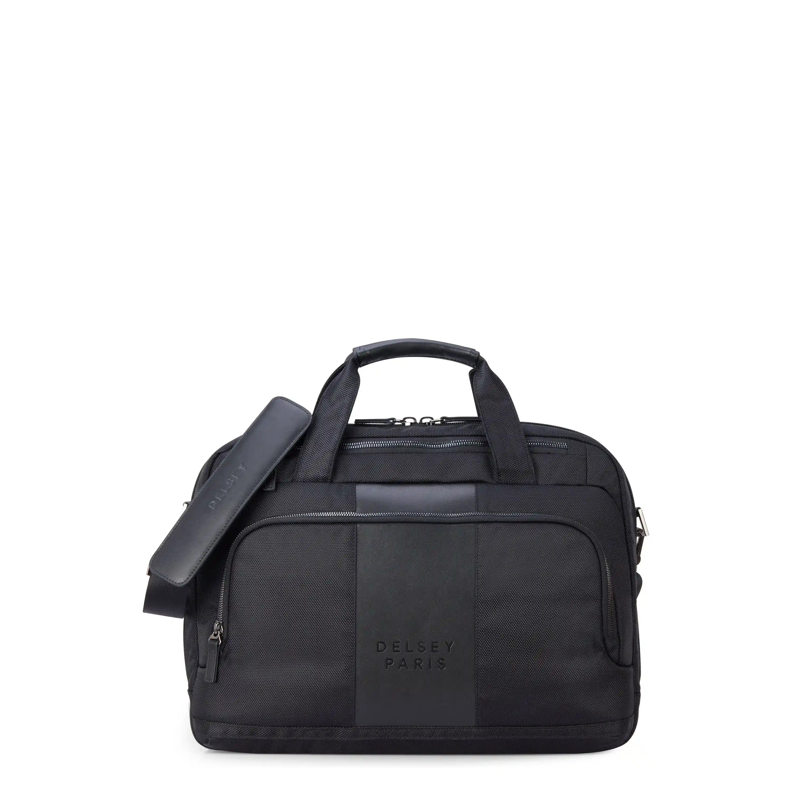 WAGRAM | 15.6-Inch Laptop Briefcase, Black
