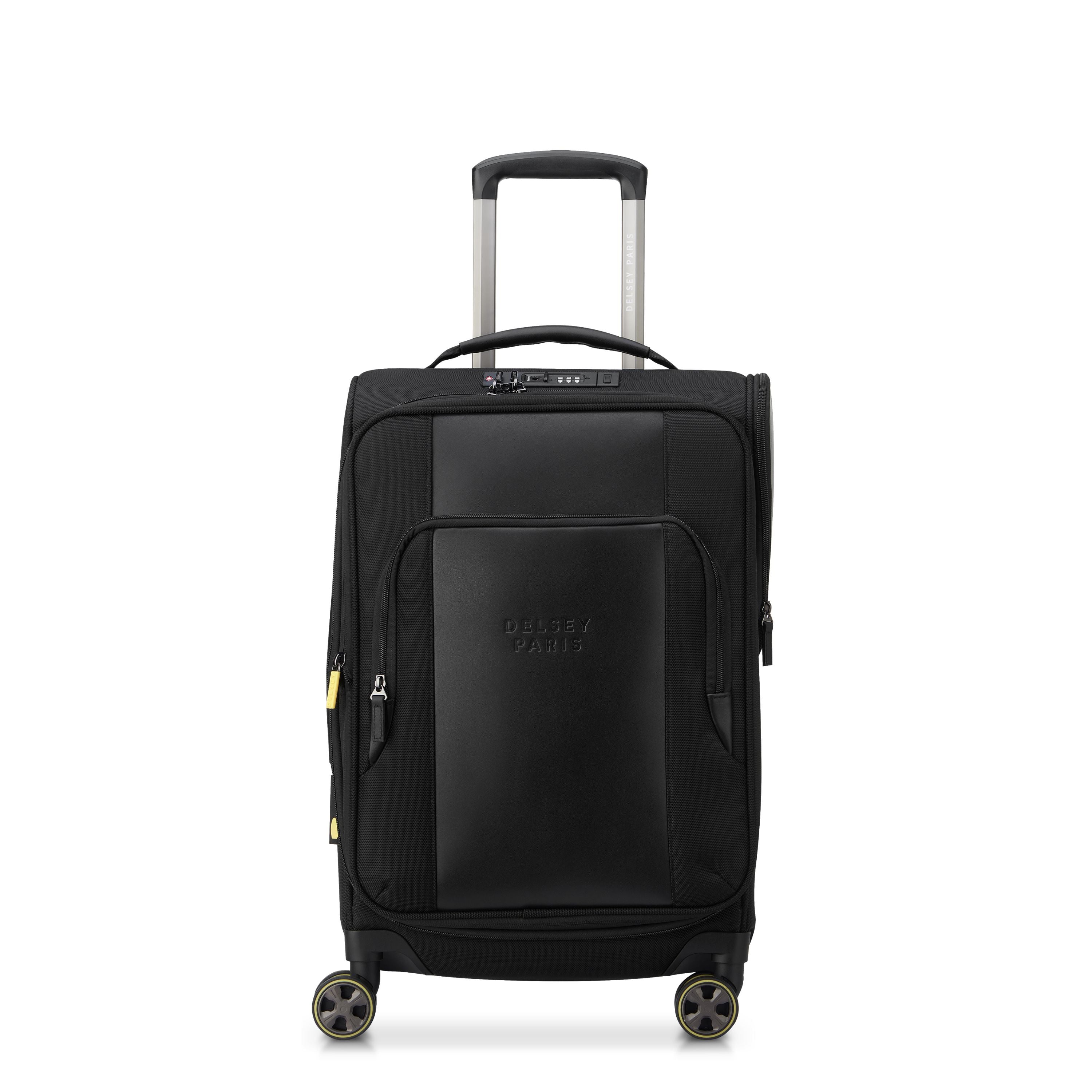 WAGRAM | 23-Inch Expandable Carry-On Suitcase, Black