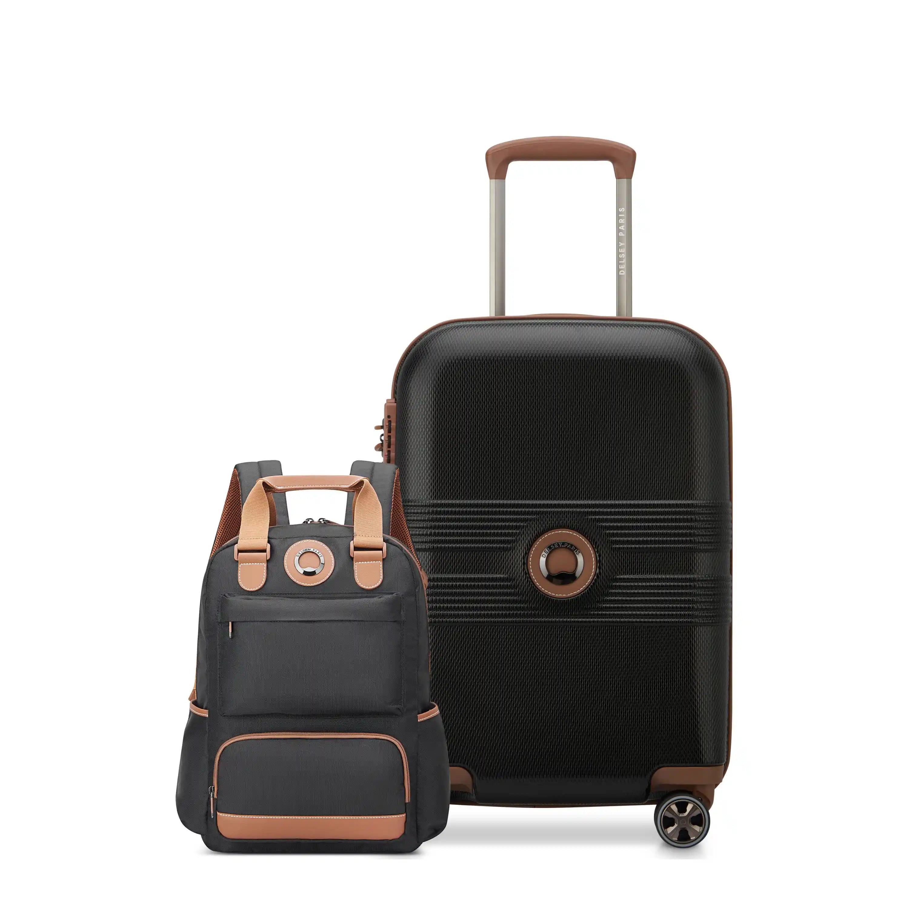 FLANERIE SE | 2-Piece Luggage Set, Black brown