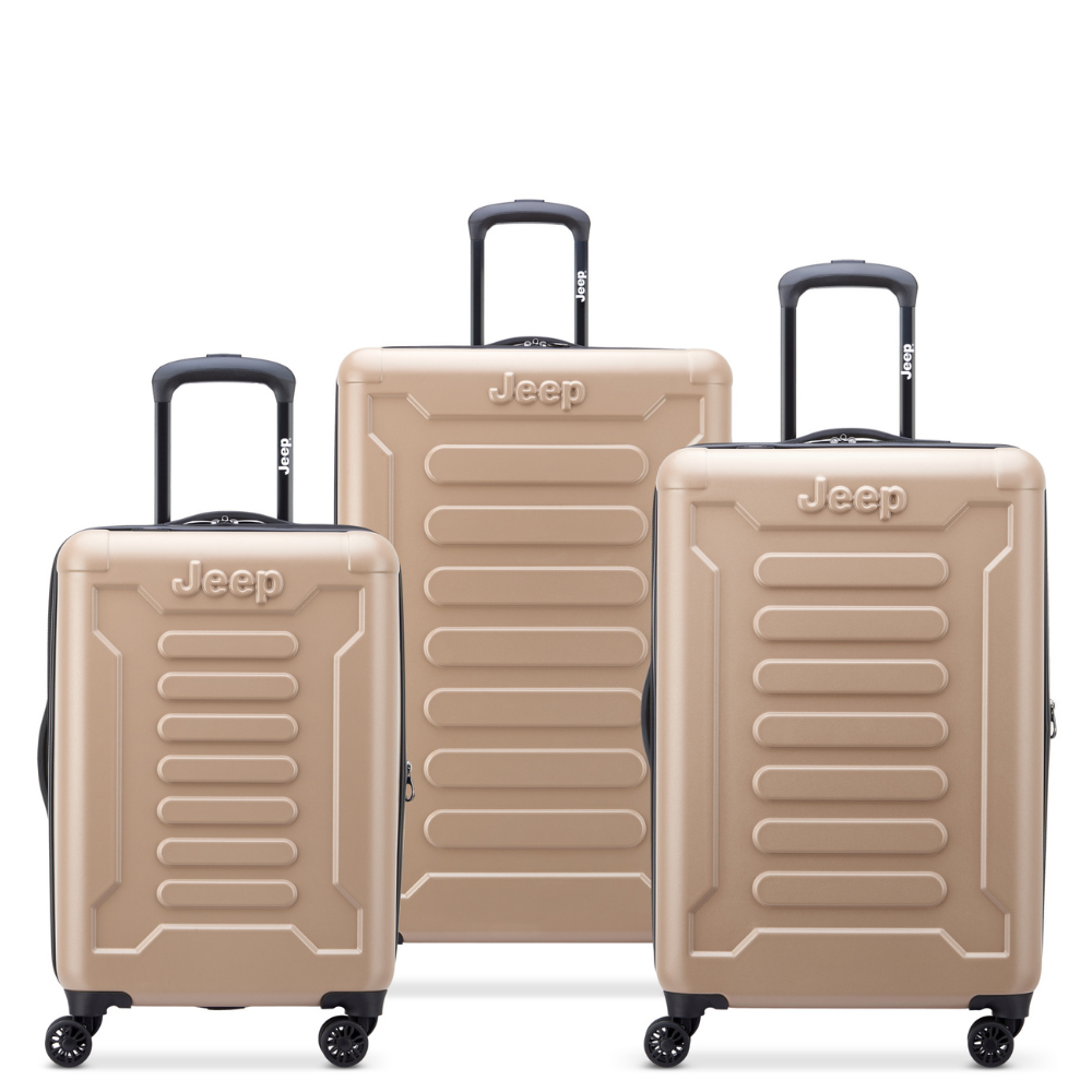 JH004C | 3-Piece Luggage Set, Beige