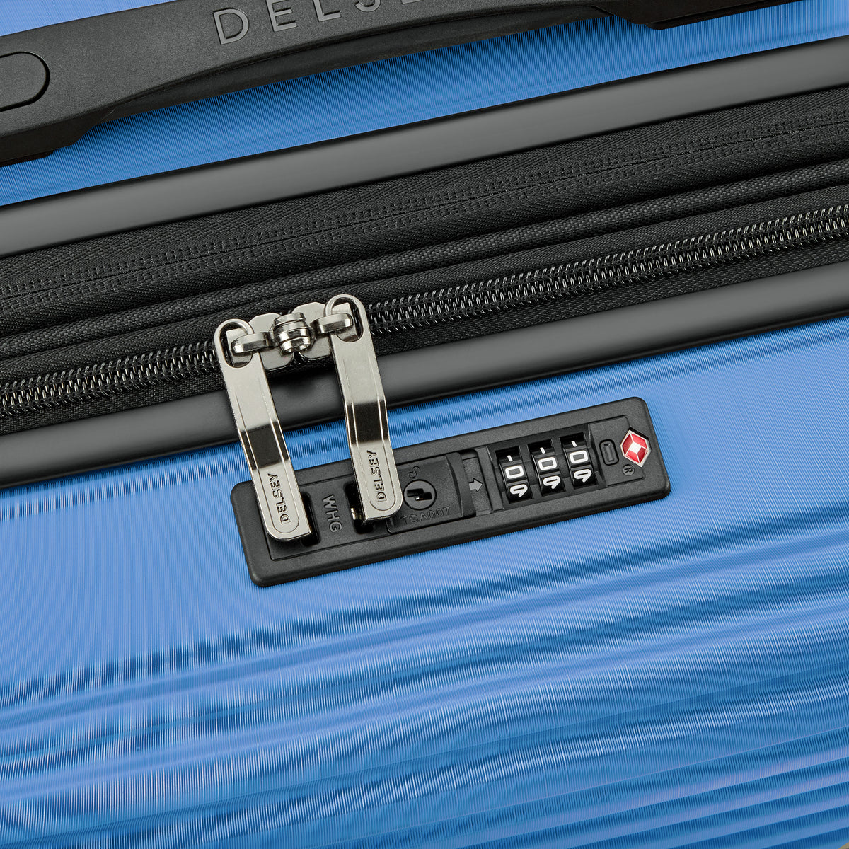 ALEXANDRA| Valise Cabine Extensible 58 CM BLEU CLAIR