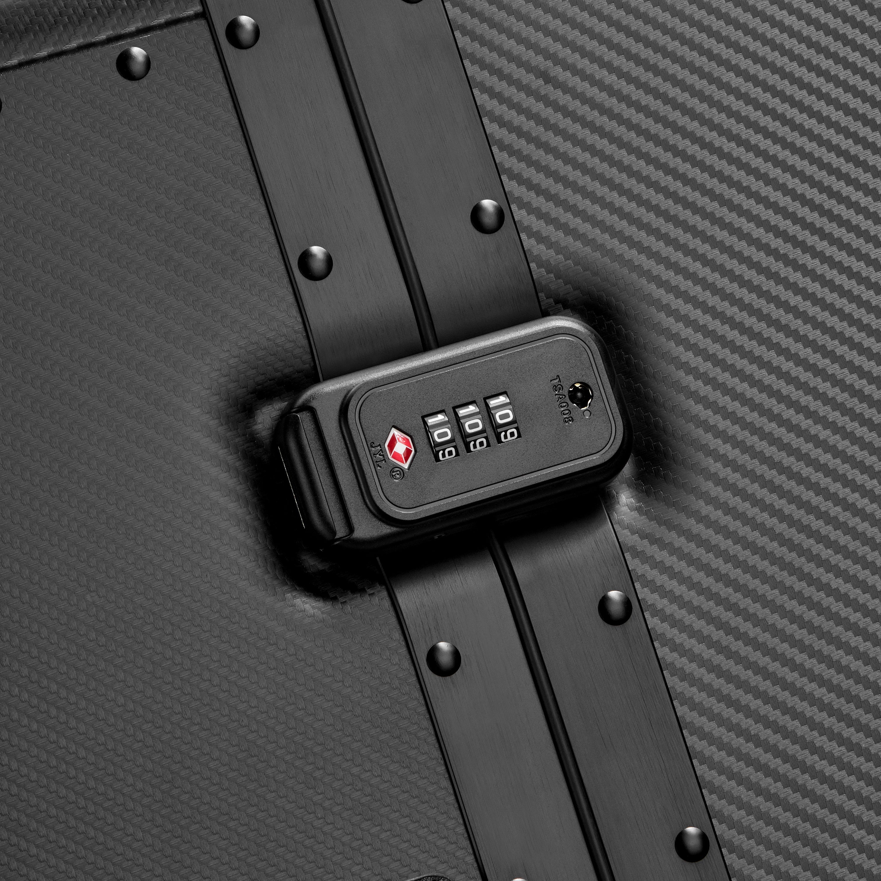 ALU'R| Valise Soute Aluminium 71 CM NOIR