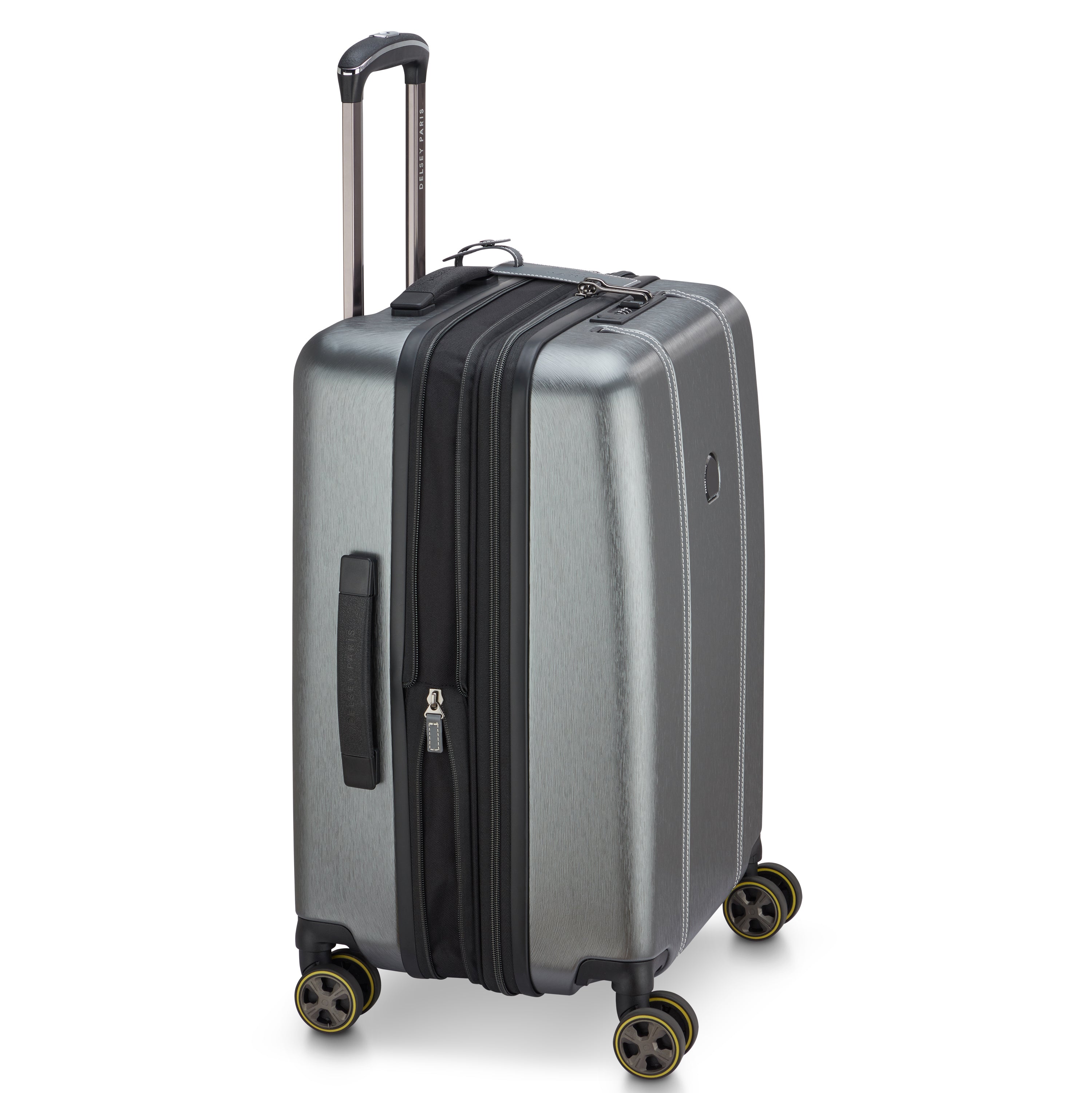 CADENCE | 23-Inch Expandable Carry-On Suitcase, Silver
