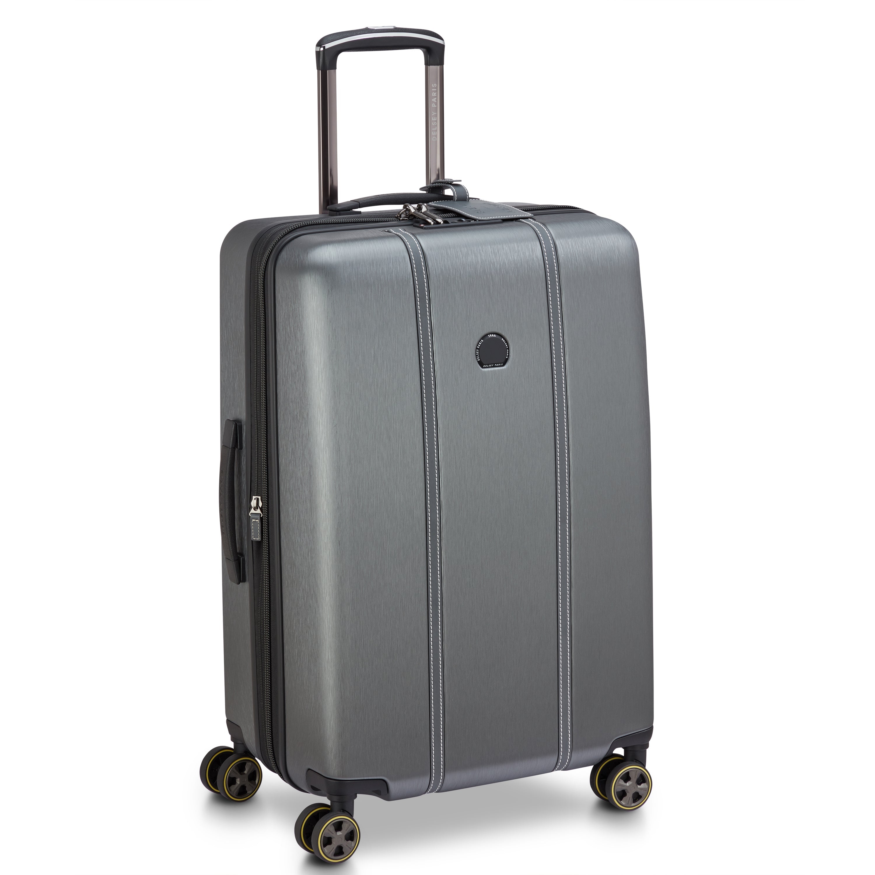 CADENCE | 27-Inch Expandable Check-In Suitcase, Silver