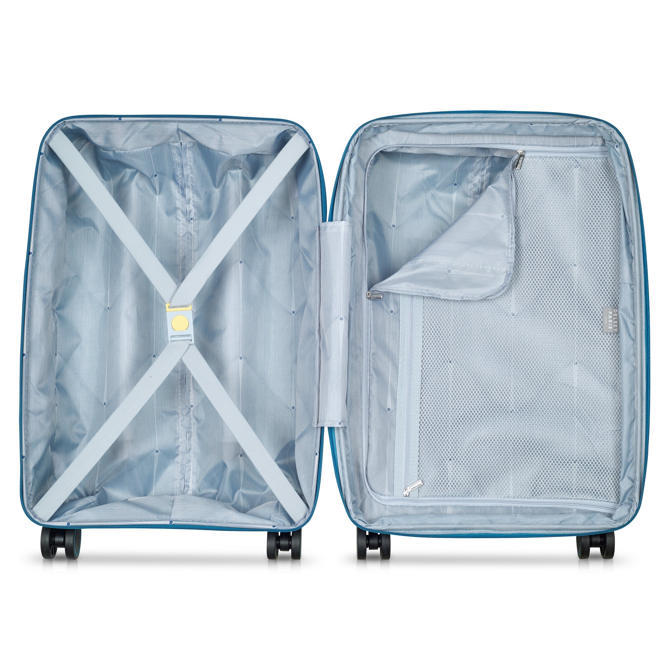 DUNE | 23-Inch Expandable Carry-On Suitcase, Teal blue