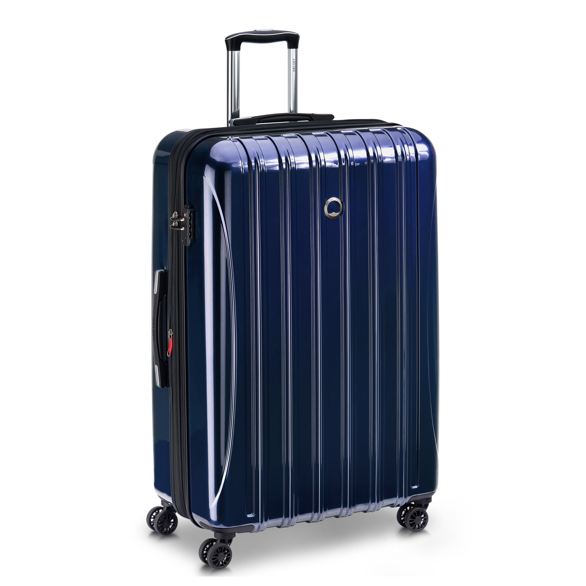 HELIUM AERO | 32-Inch Expandable Check-In Suitcase, Metalic blue