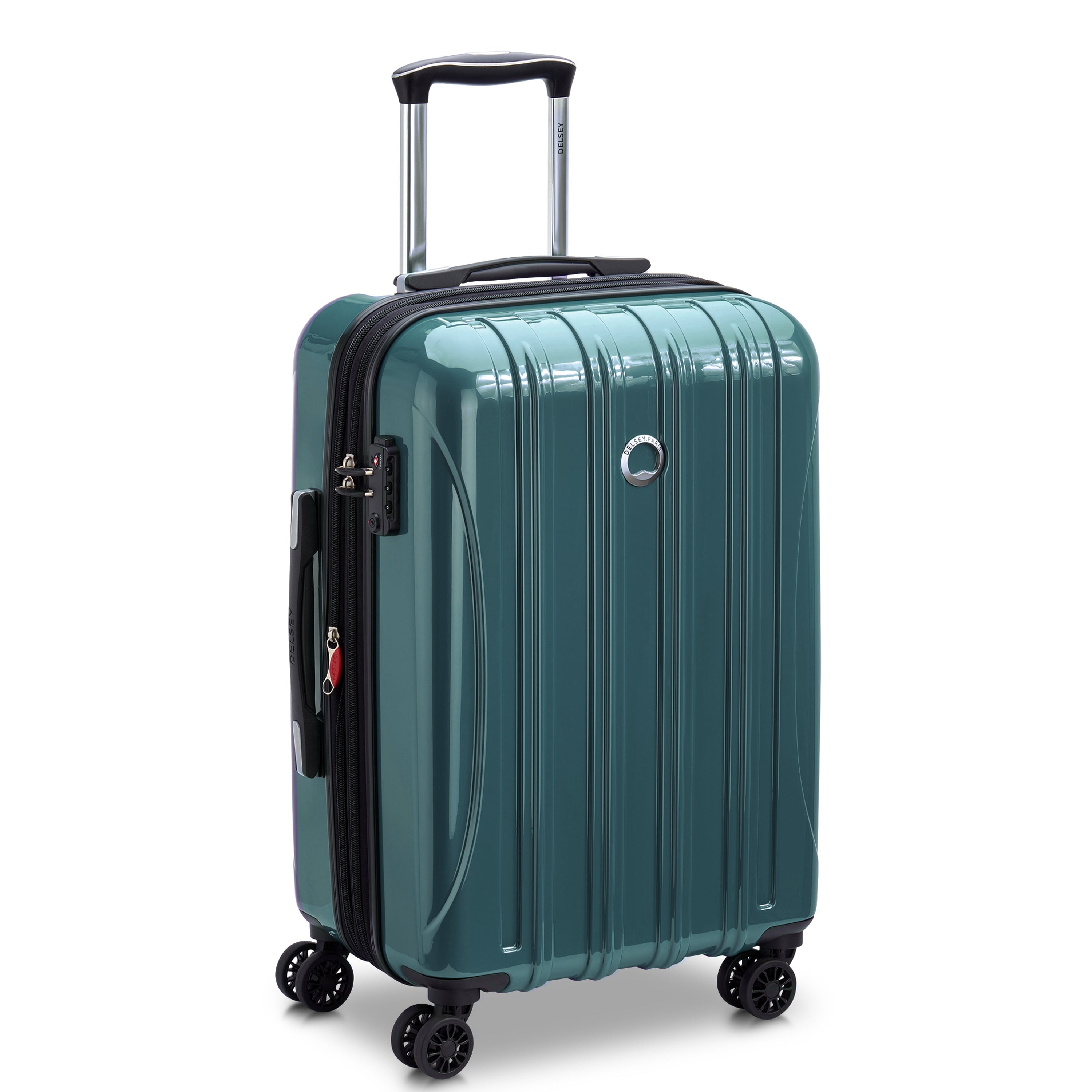 HELIUM AERO| Valise Cabine Extensible 58 CM VERT MÉTALLISÉ