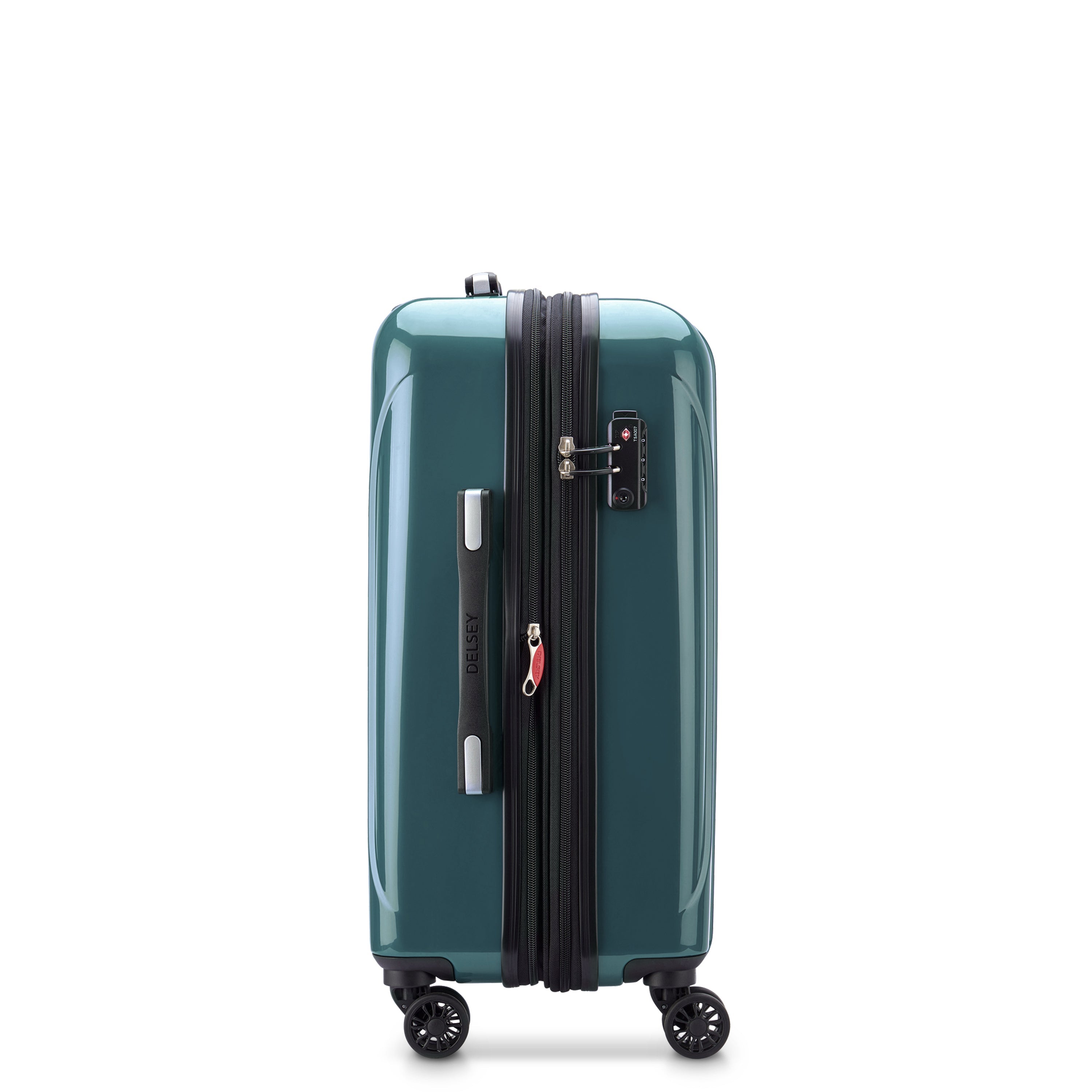 HELIUM AERO| Valise Cabine Extensible 58 CM VERT MÉTALLISÉ