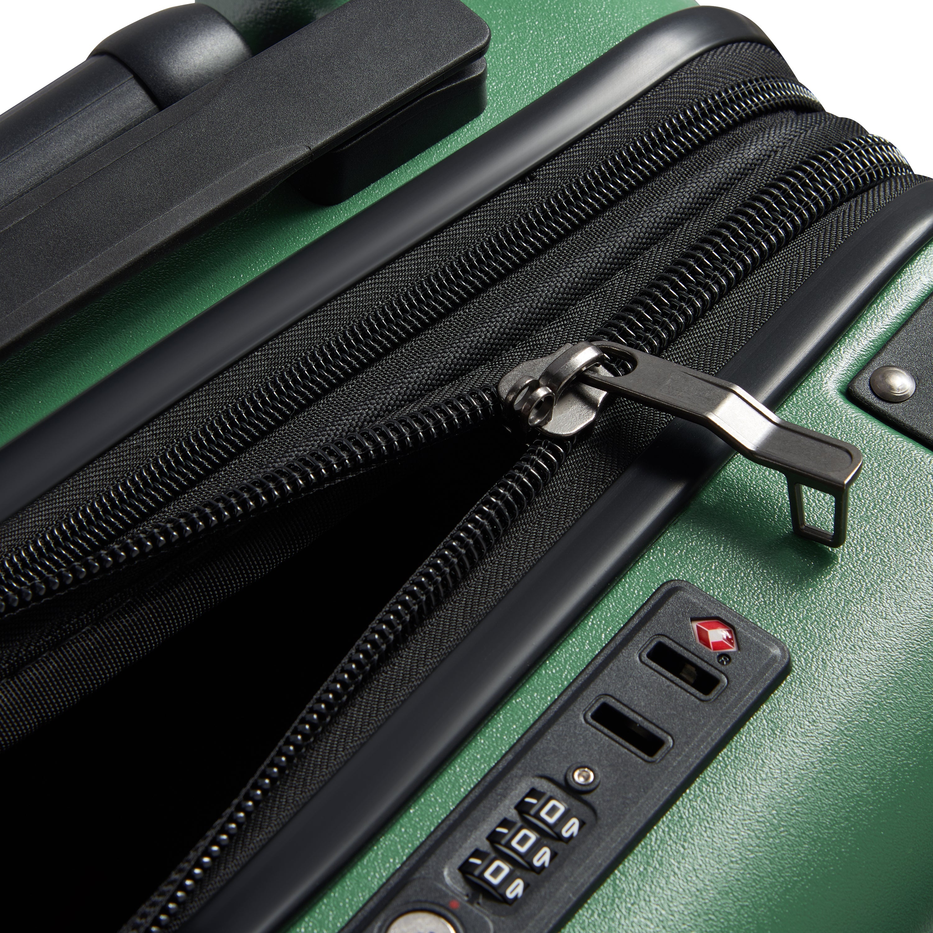 JH002B | 22-Inch Expandable Carry-On Suitcase, Elm green