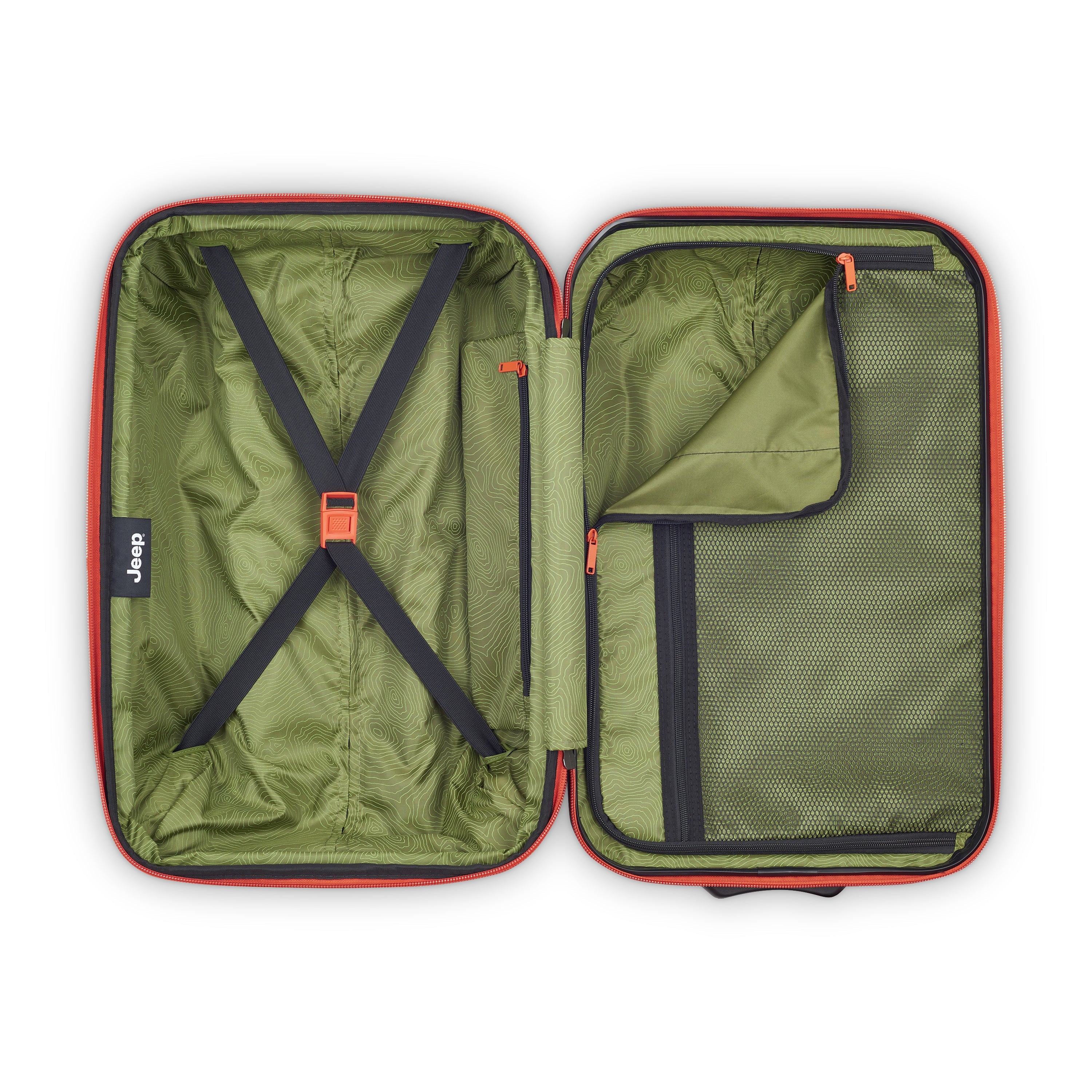 JH003B | 23-Inch 2-Wheeled Expandable Carry-On Suitcase, Tomato