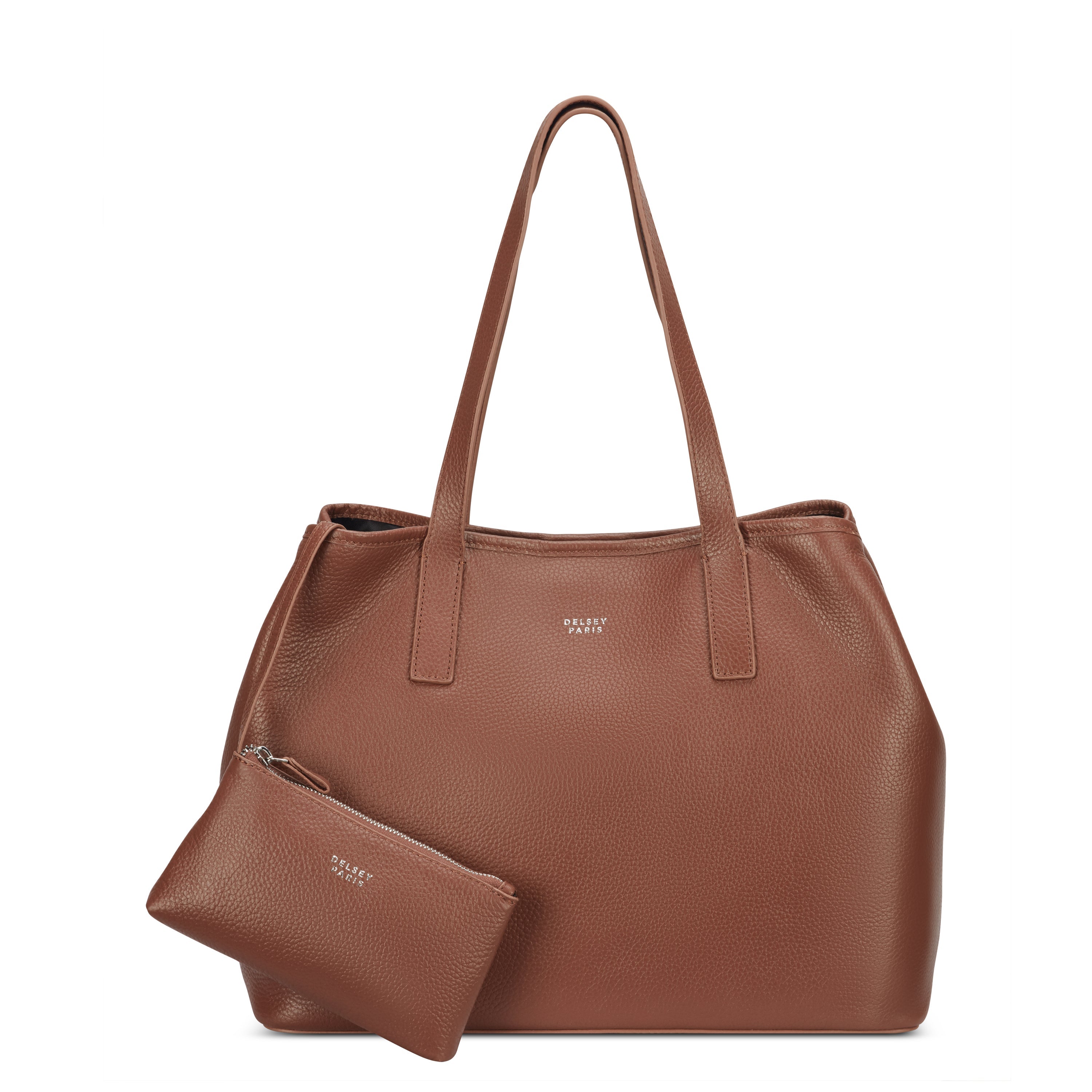 LE CUIR GRAINE | Leather Tote Bag, Cognac