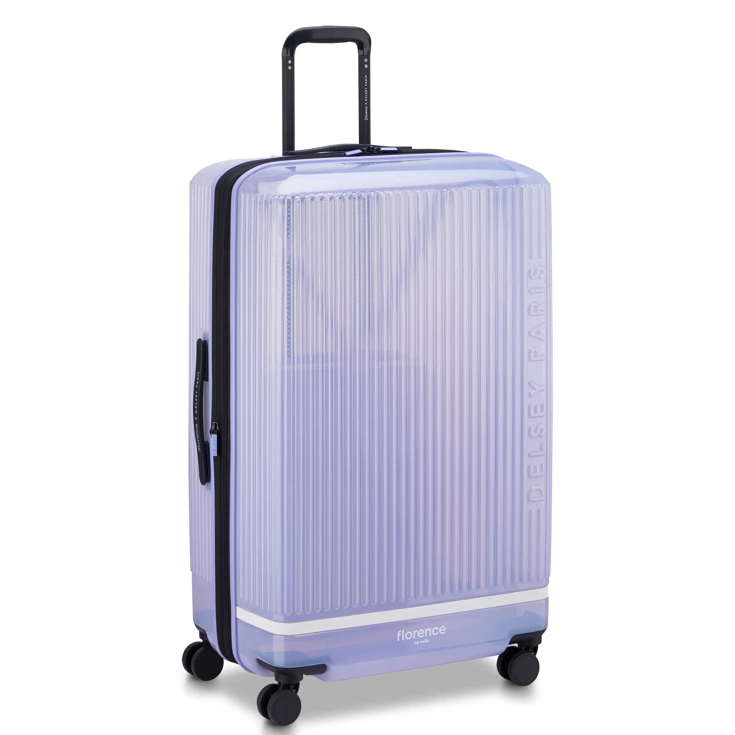 GOTTA GLOW | 31-Inch Check-In Suitcase, Translucent purple