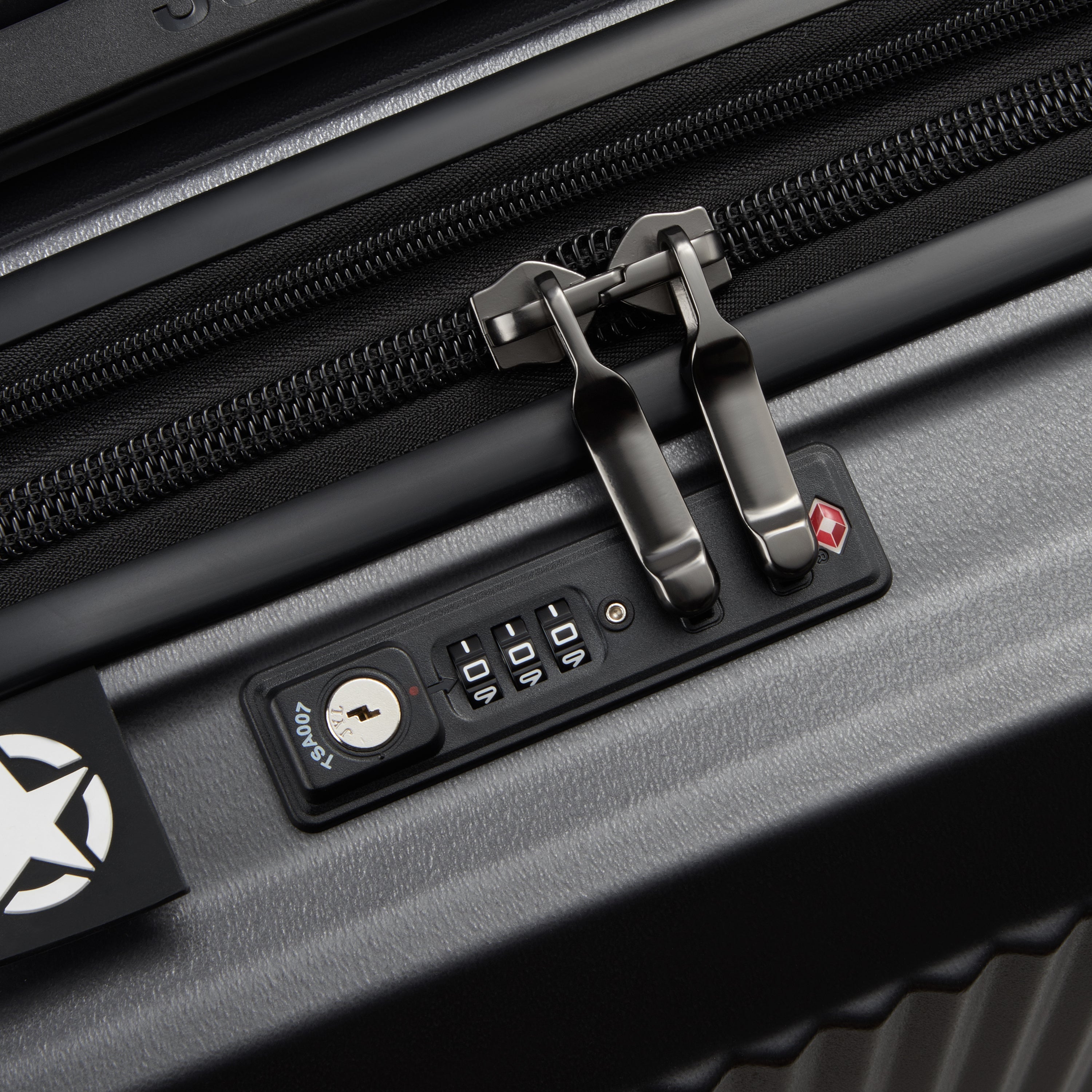 JH001A | 23-Inch Expandable Carry-On Suitcase, Anthracite