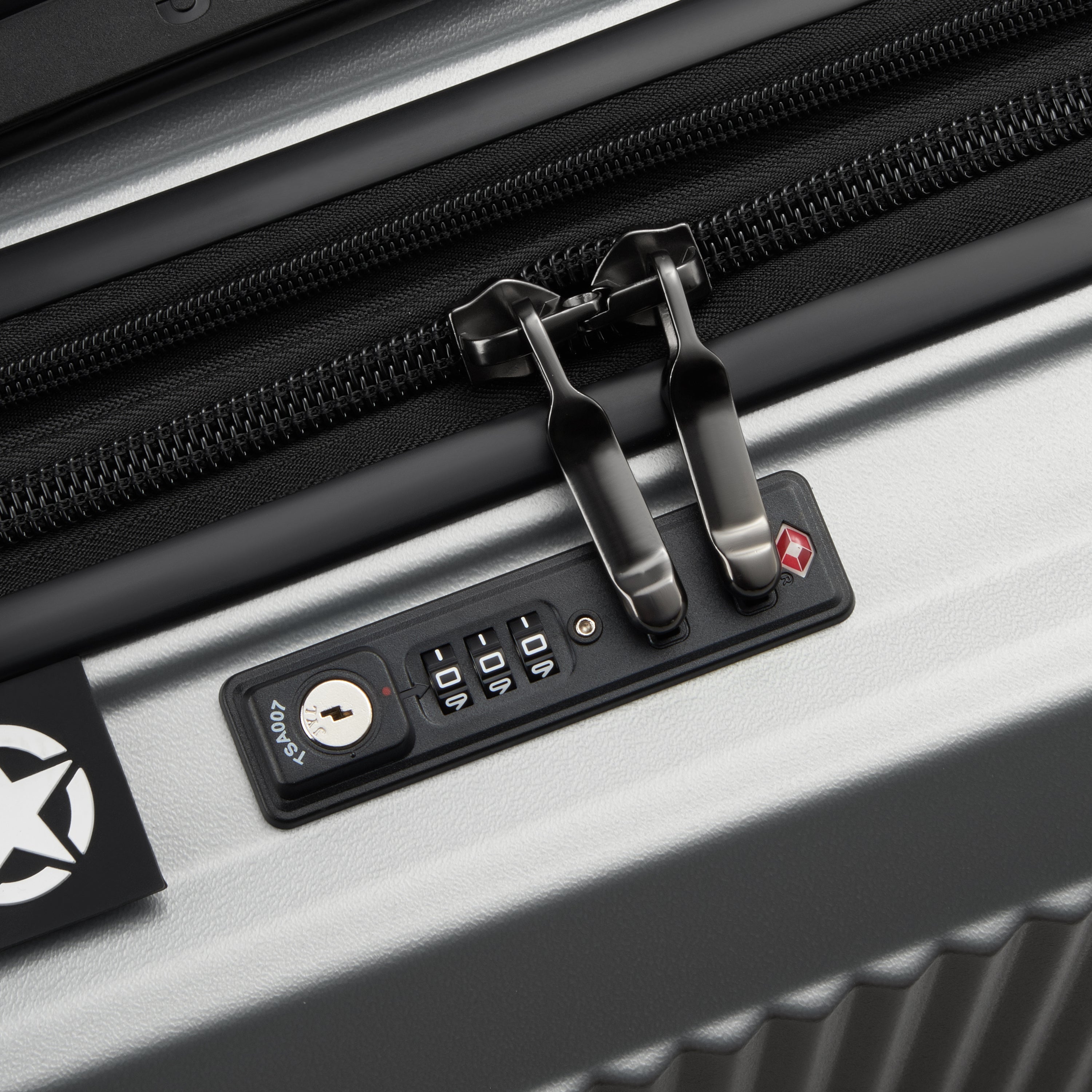 JH001A| Valise Cabine Extensible 58 CM ARGENT