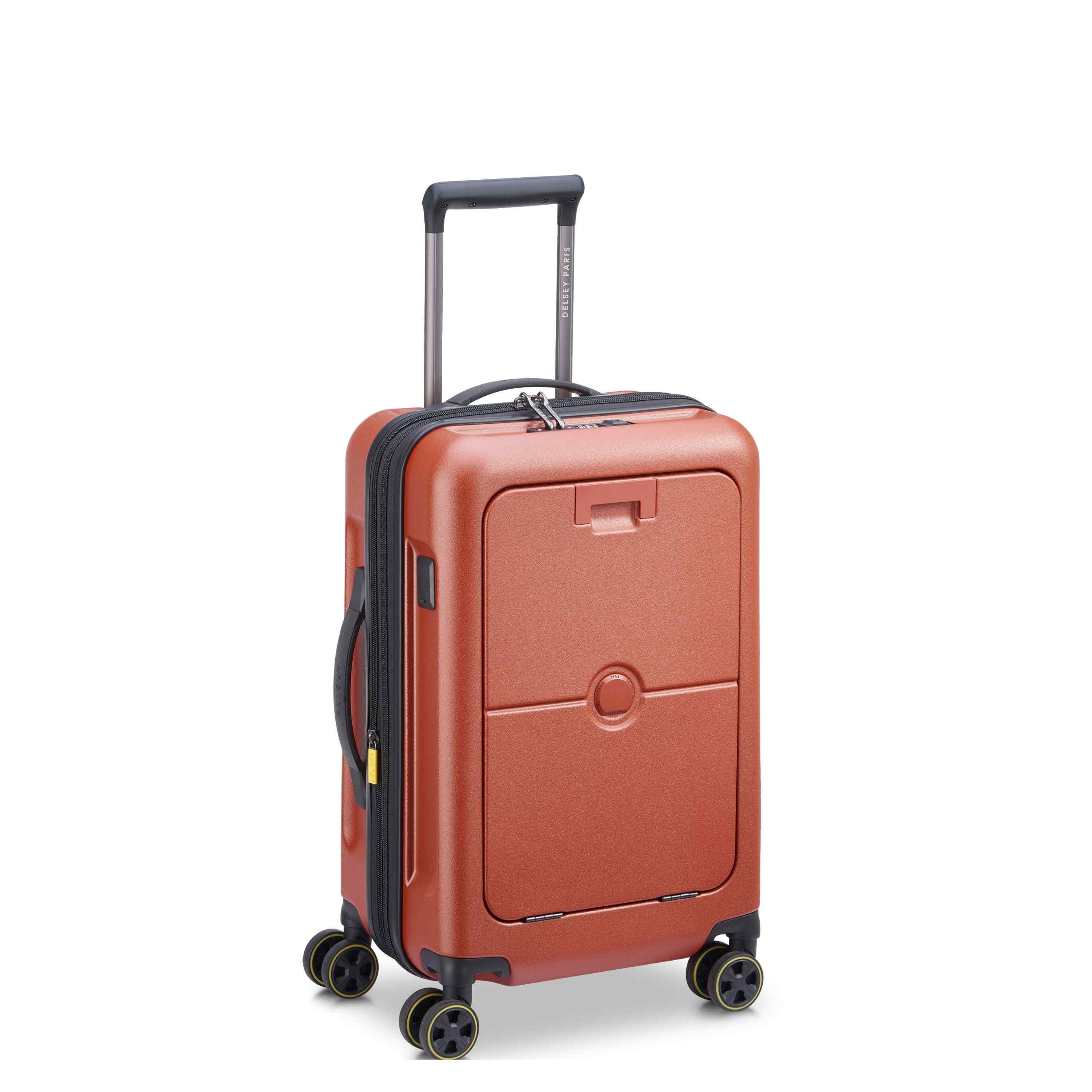 TURENNE 2.0| Valise Cabine 55 CM avec Poche Frontale BRIQUE