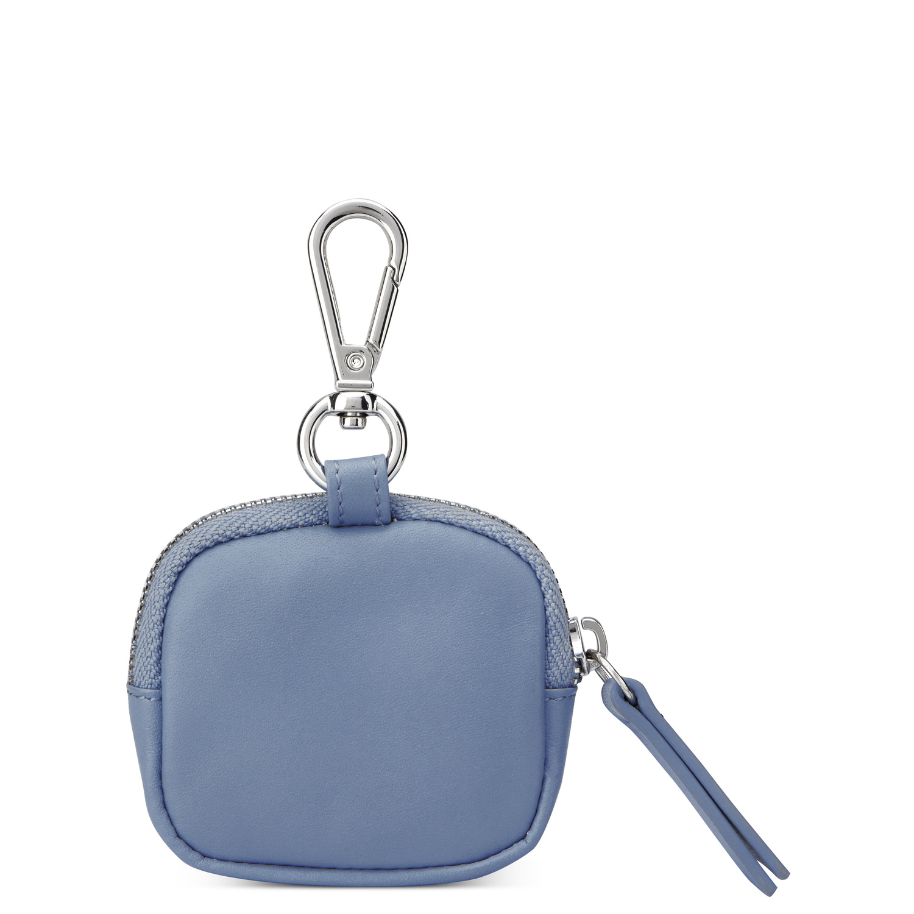 LE CUIR LISSE| Etui Écouteurs en Cuir BLEU CIEL