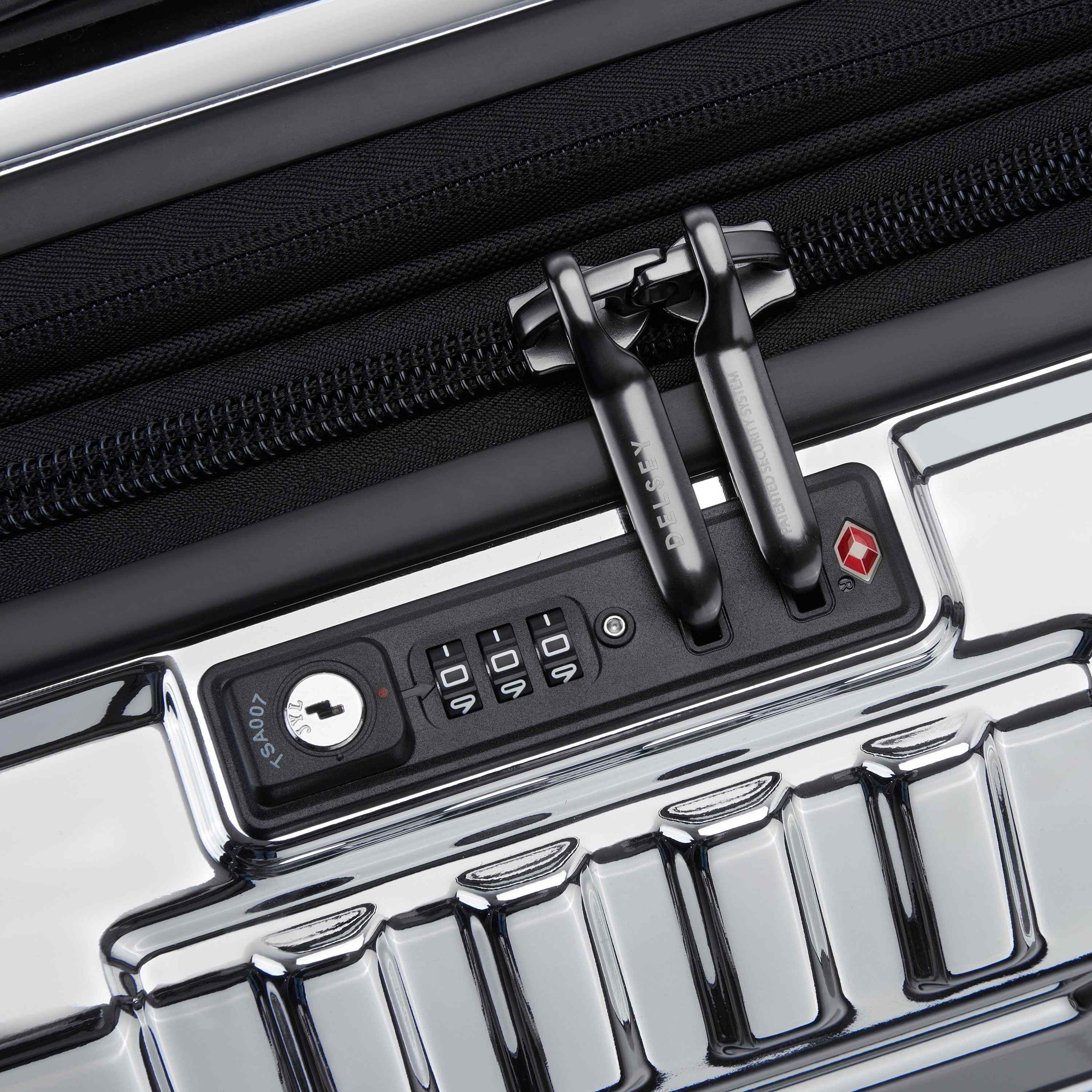 REMPART |  22-Inch Expandable Carry-On Suitcase, Chrome