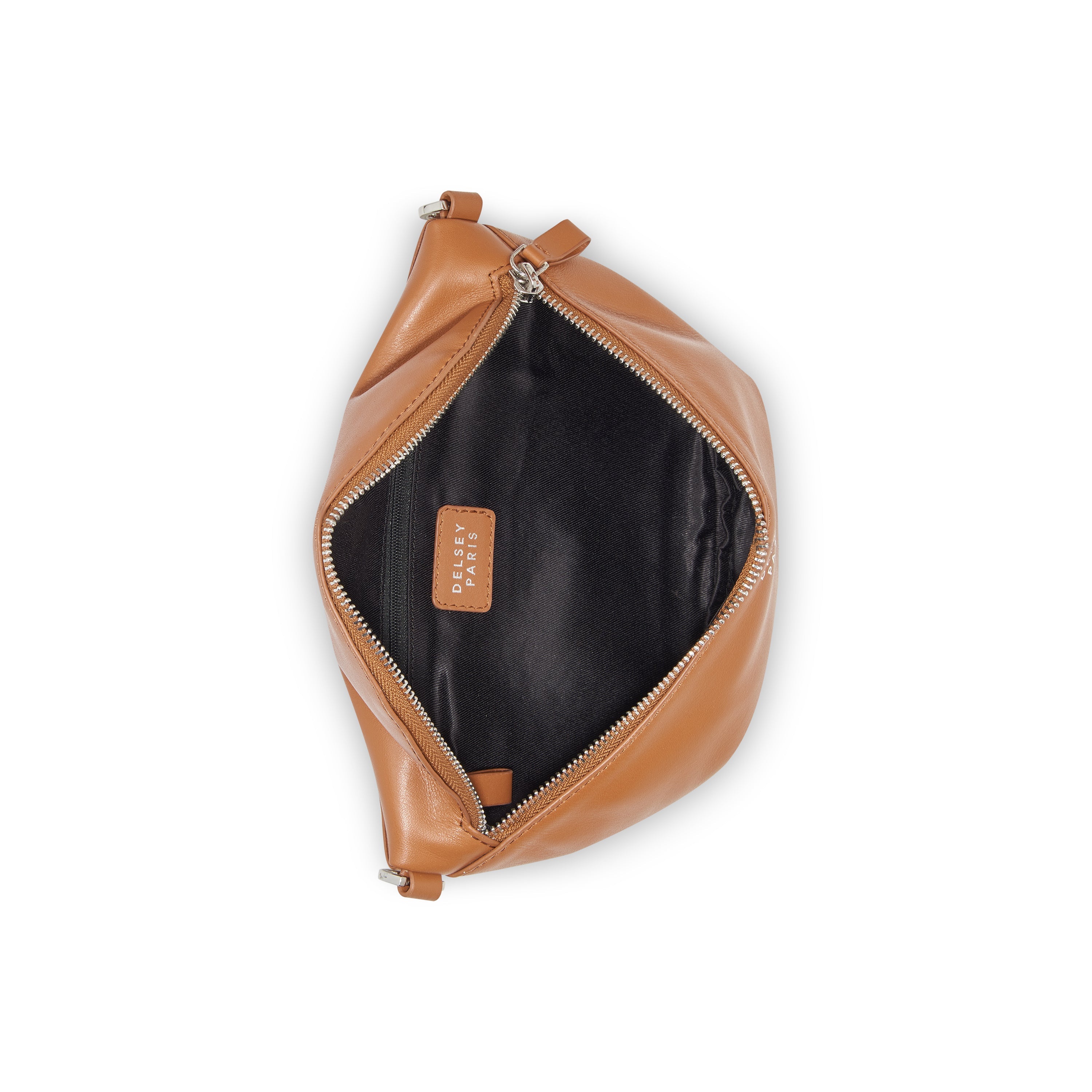 LE CUIR LISSE |  Leather Belt Bag, Cognac