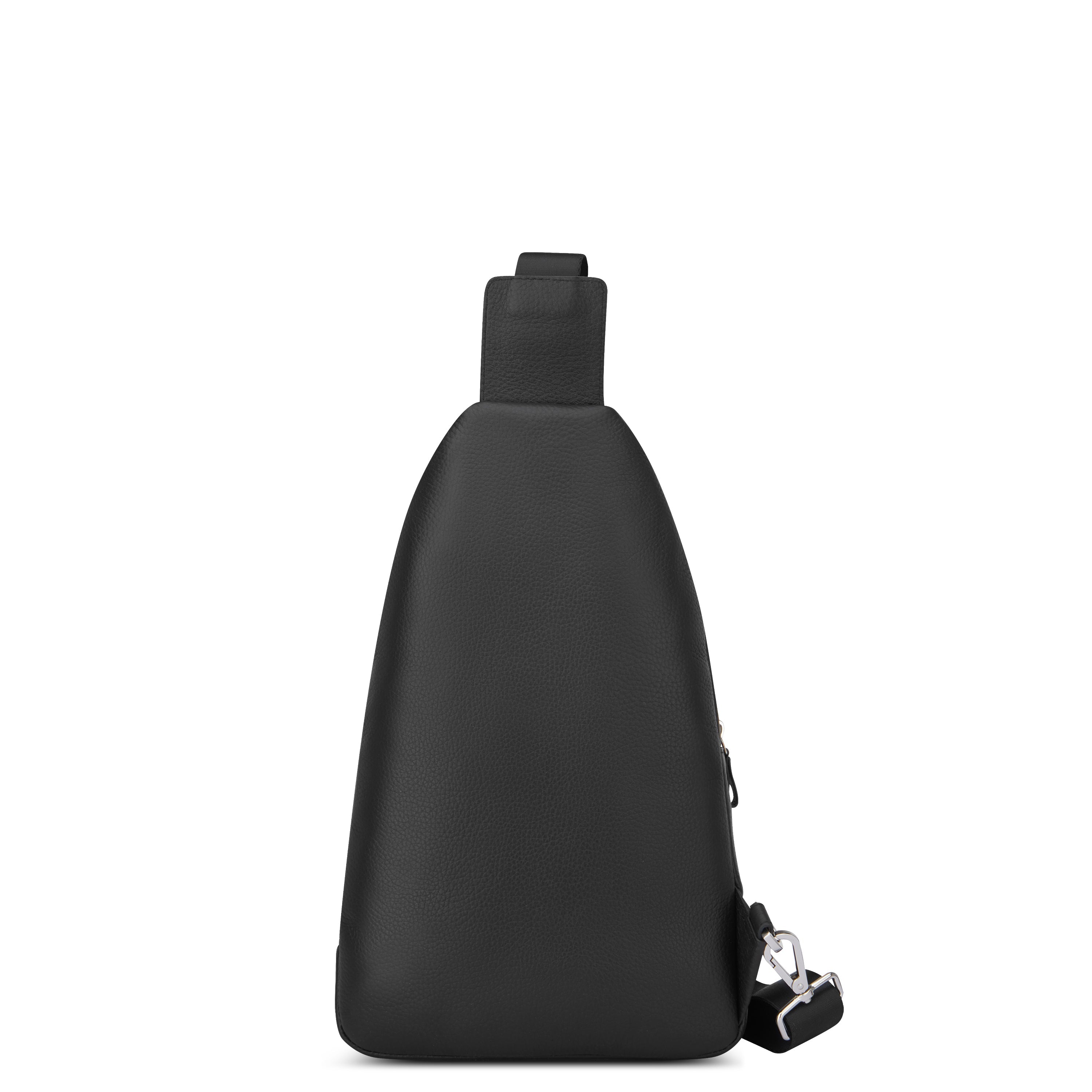 LE CUIR GRAINE | Leather Sling Bag, Black