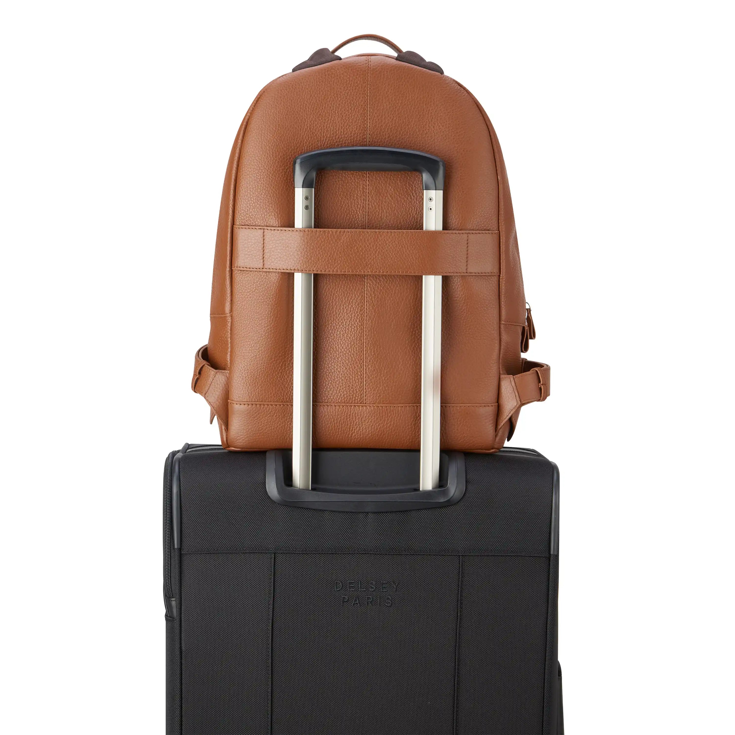 LE CUIR GRAINE |  Leather Backpack, Cognac