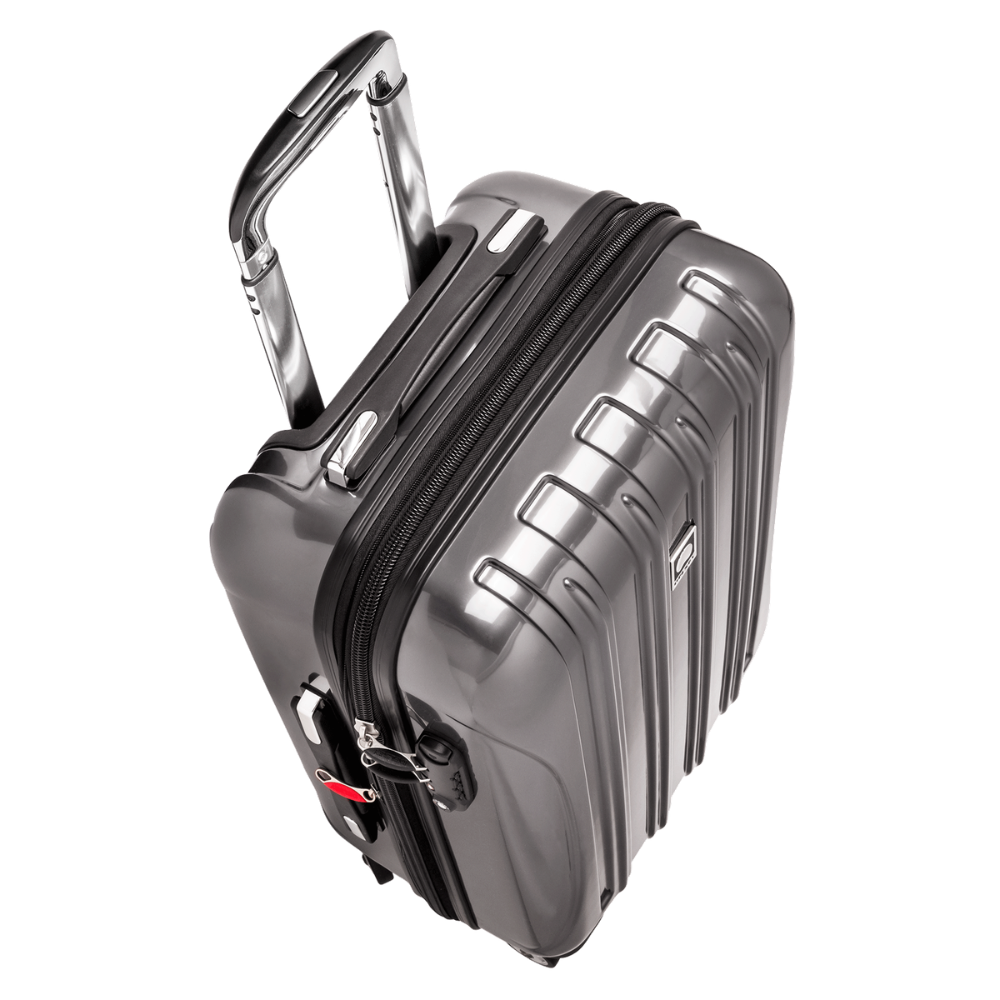 HELIUM AERO| Valise Cabine Extensible 58 CM ACIER