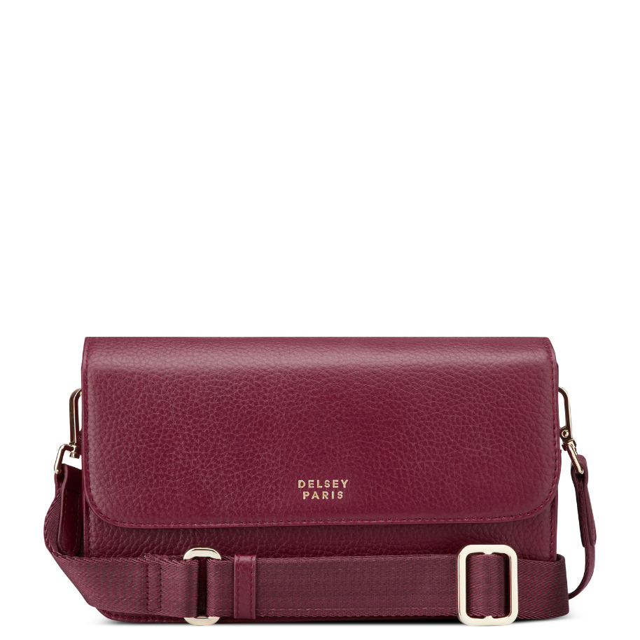 LE CUIR GRAINE| Sac Bandoullière en Cuir BORDEAUX