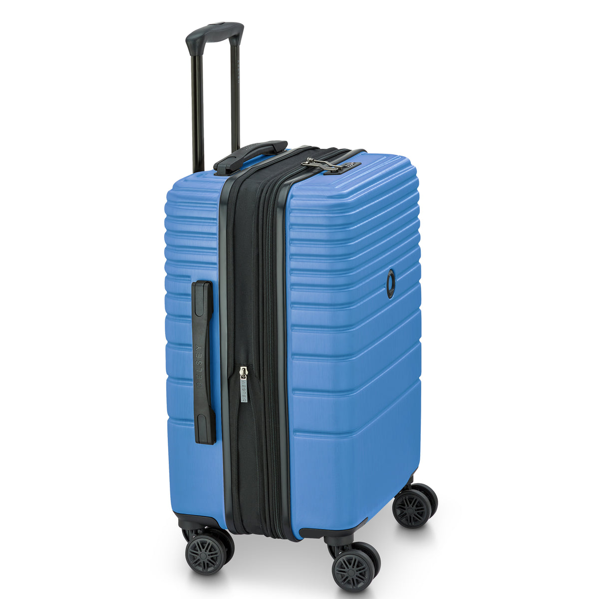 COSMIQUE 23-Inch Expandable Carry-On Suitcase, Light blue