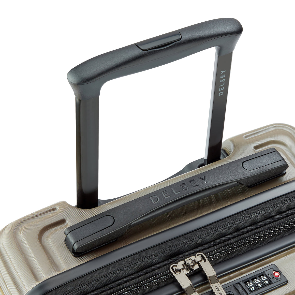 COSMIQUE 23-Inch Expandable Carry-On Suitcase, Beige