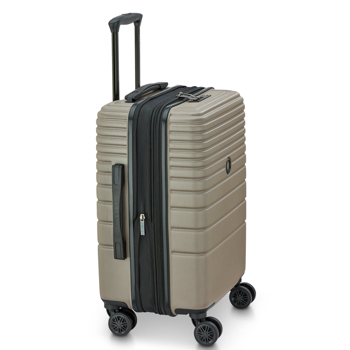 COSMIQUE 23-Inch Expandable Carry-On Suitcase, Beige