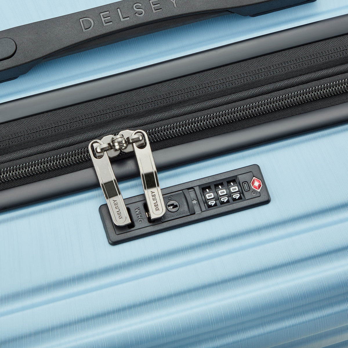 ALEXANDRA| Valise Soute Extensible 68 CM BLEU CLAIR