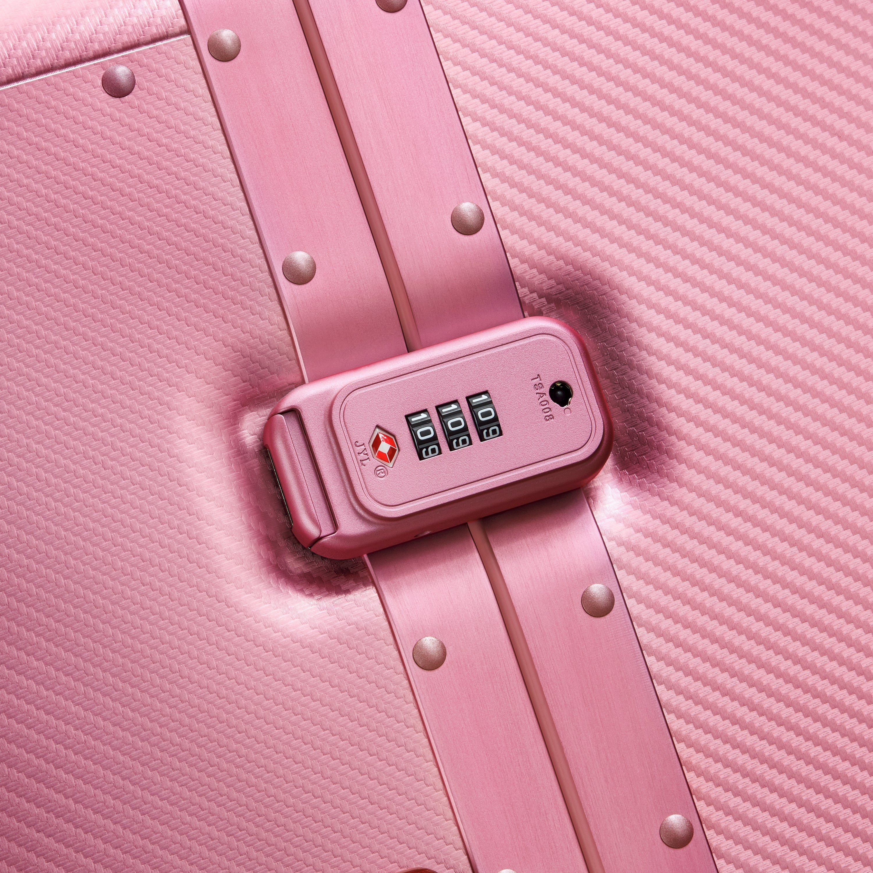 ALU'R| Valise Soute Aluminium 71 CM ROSE