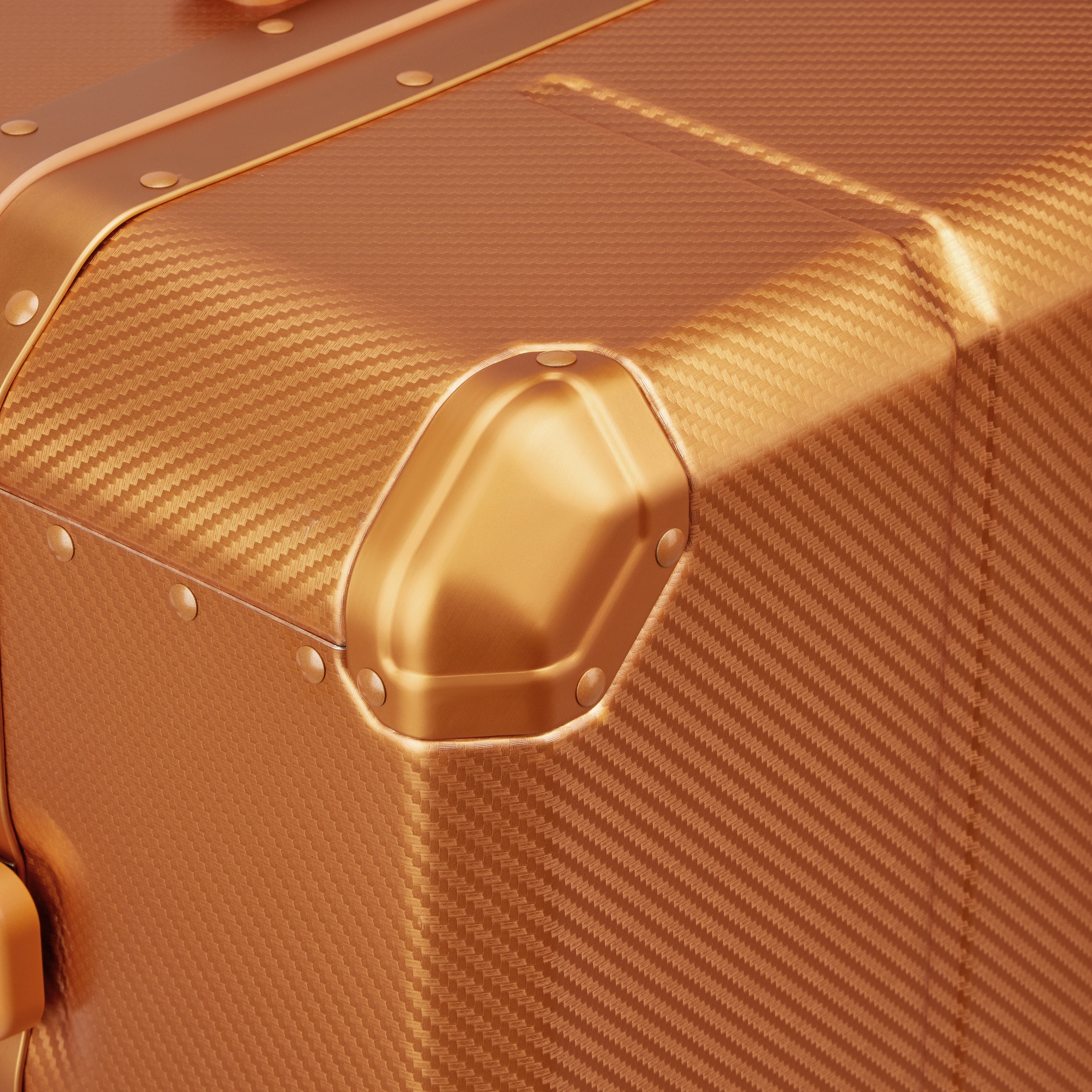 ALU'R| Valise Soute Aluminium 71 CM ORANGE