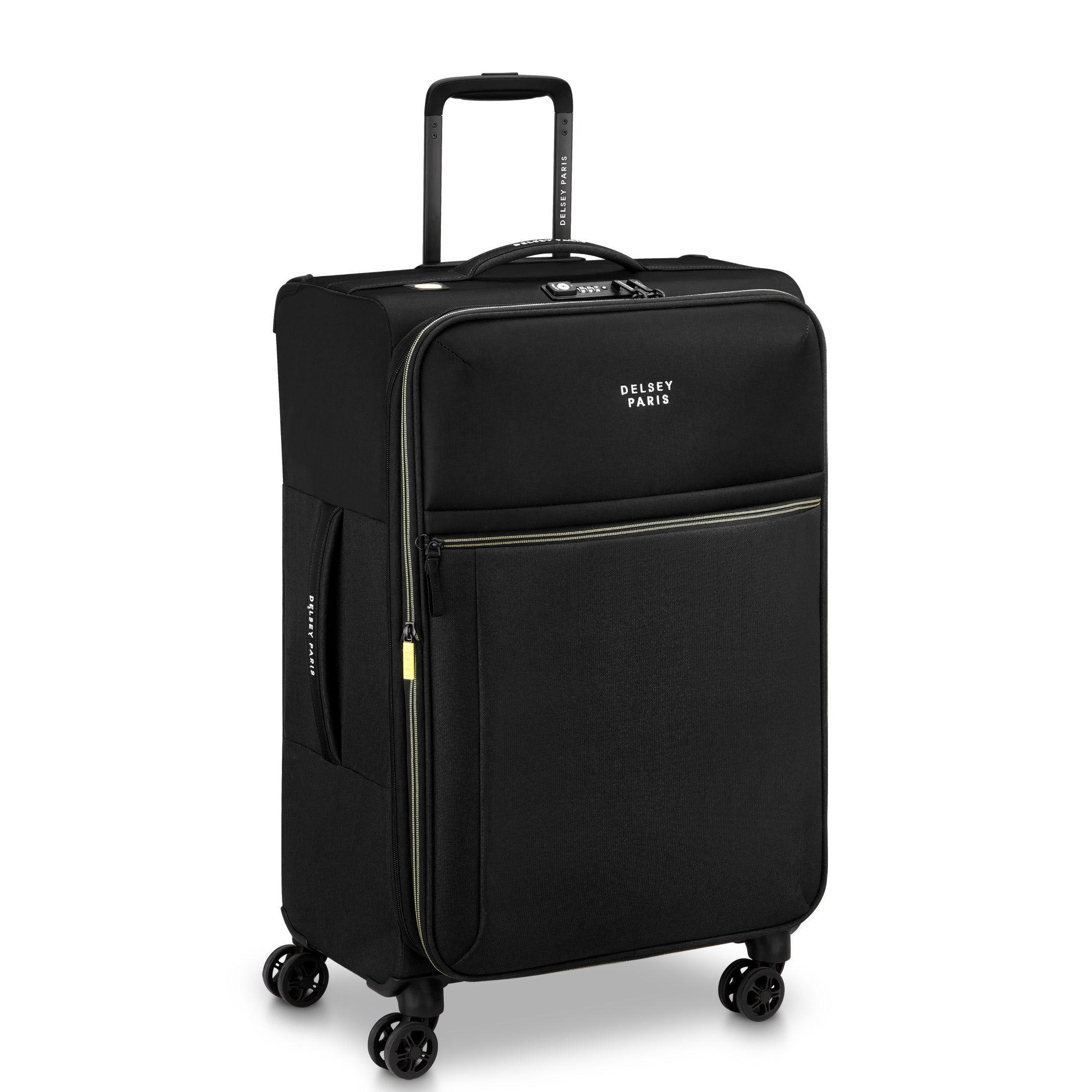 BROCHANT 3 | 27-Inch Expandable Check-In Suitcase, Deep black