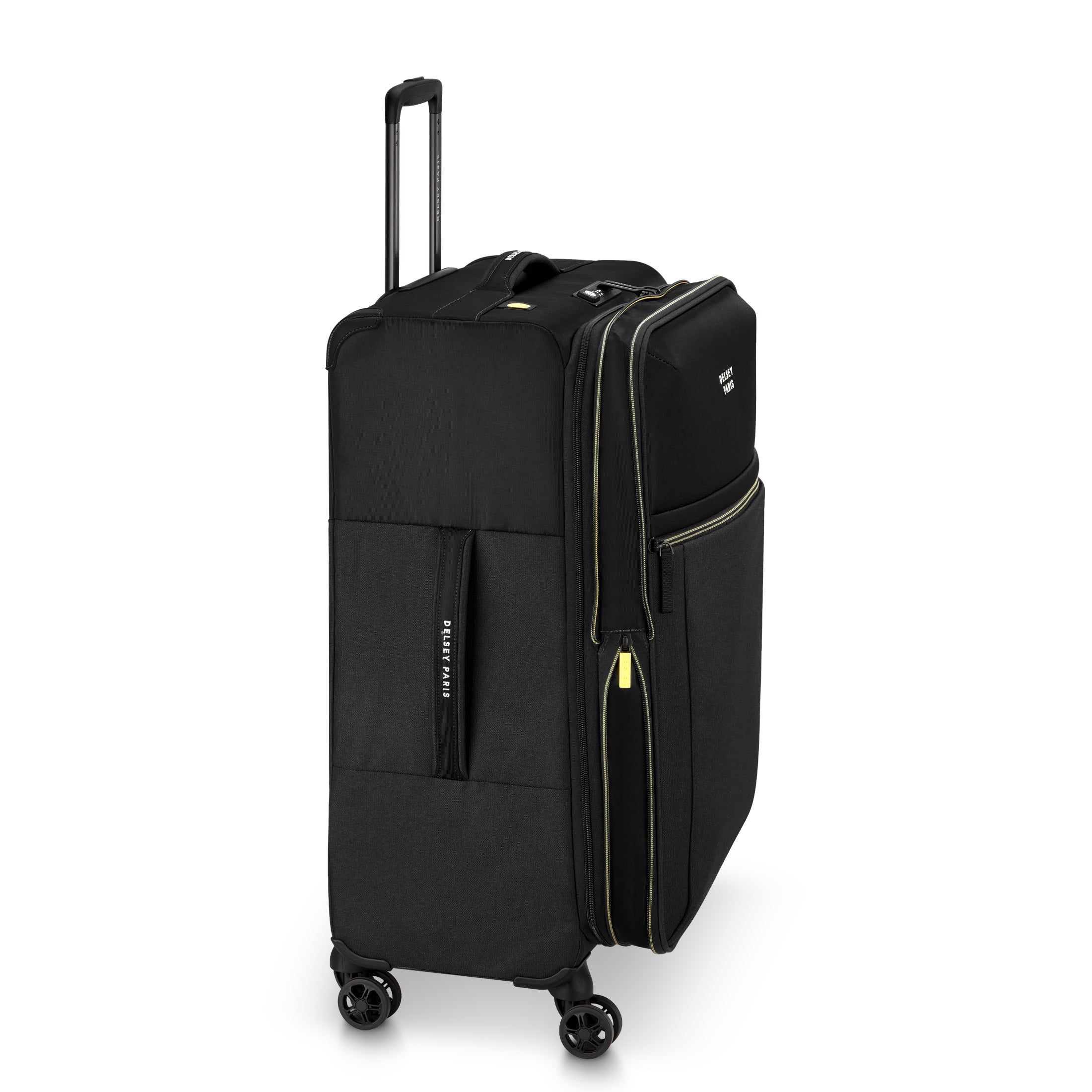 BROCHANT 3 | 27-Inch Expandable Check-In Suitcase, Deep black