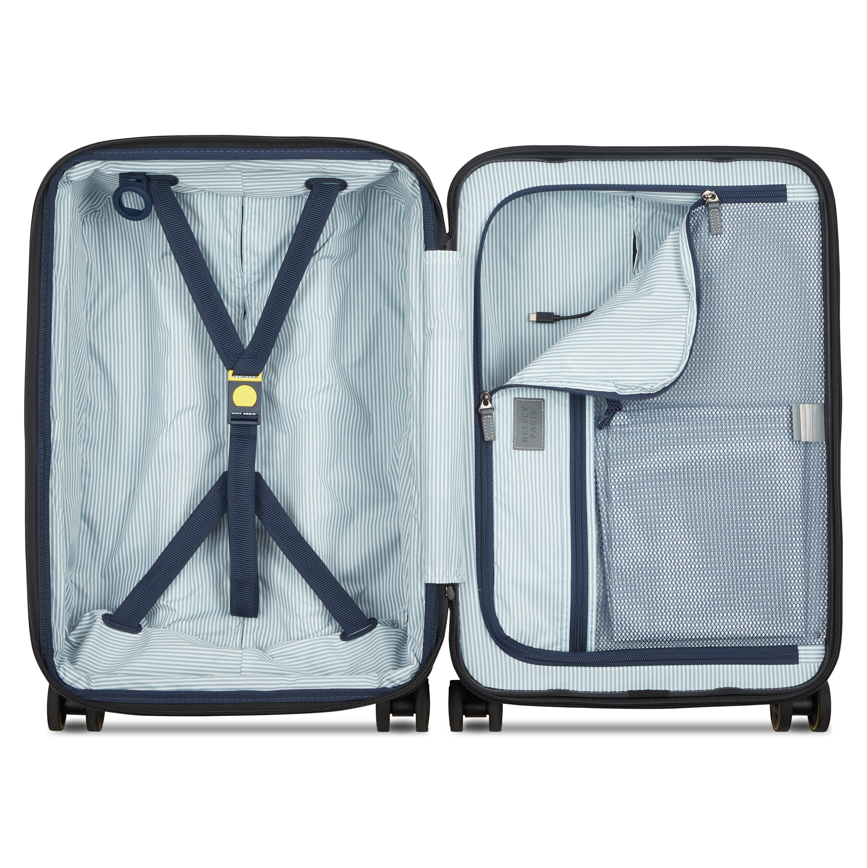 CADENCE | 23-Inch Expandable Carry-On Suitcase, Silver