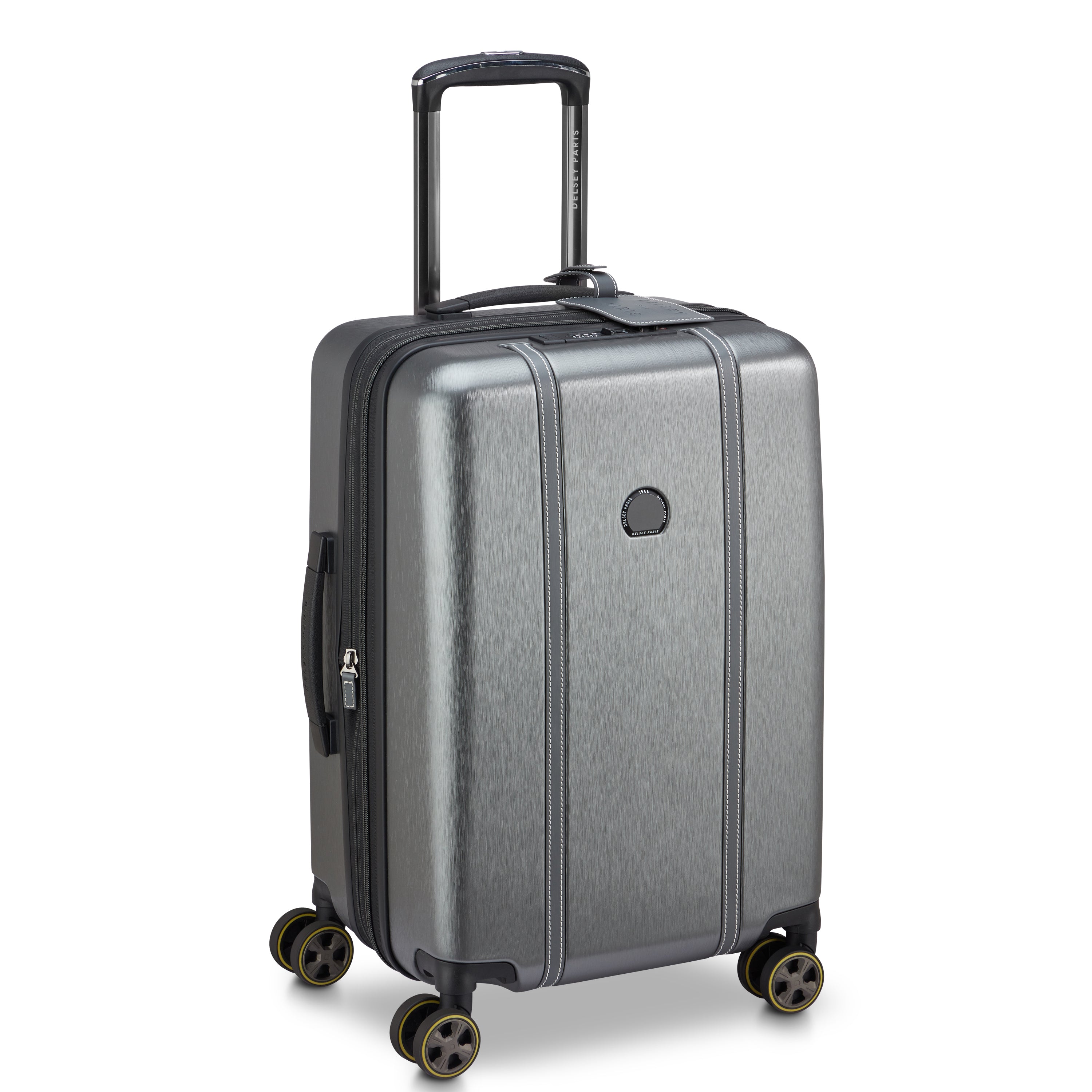 CADENCE | 23-Inch Expandable Carry-On Suitcase, Silver