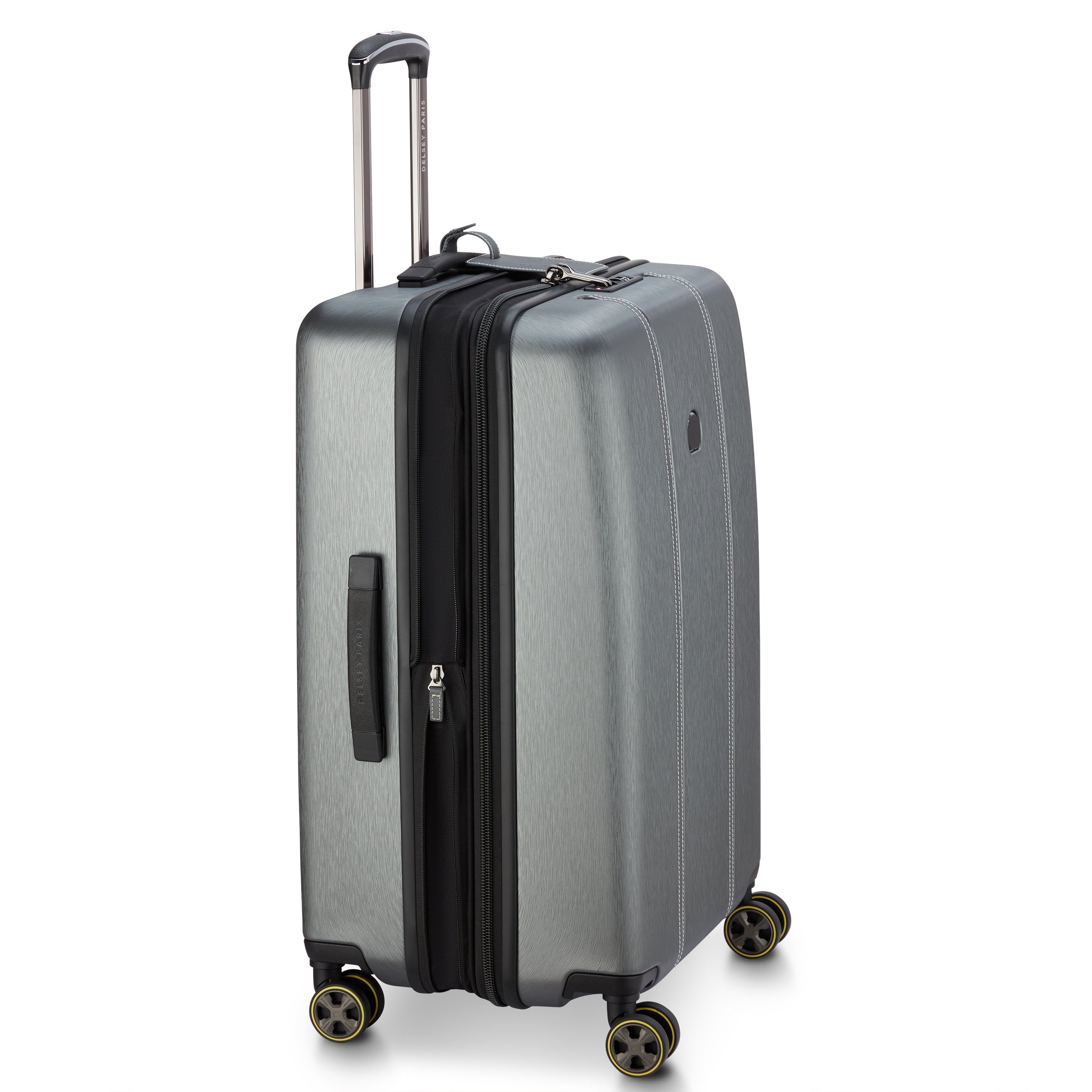 CADENCE | 27-Inch Expandable Check-In Suitcase, Silver