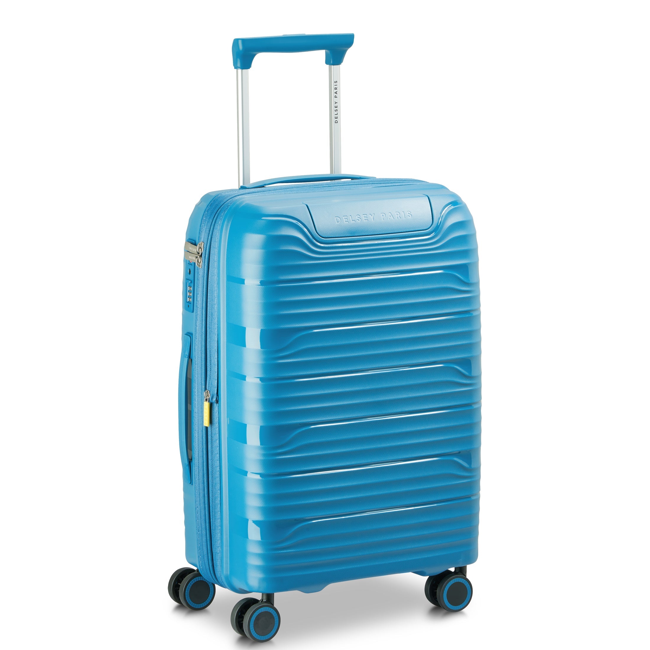 DUNE | 23-Inch Expandable Carry-On Suitcase, Teal blue