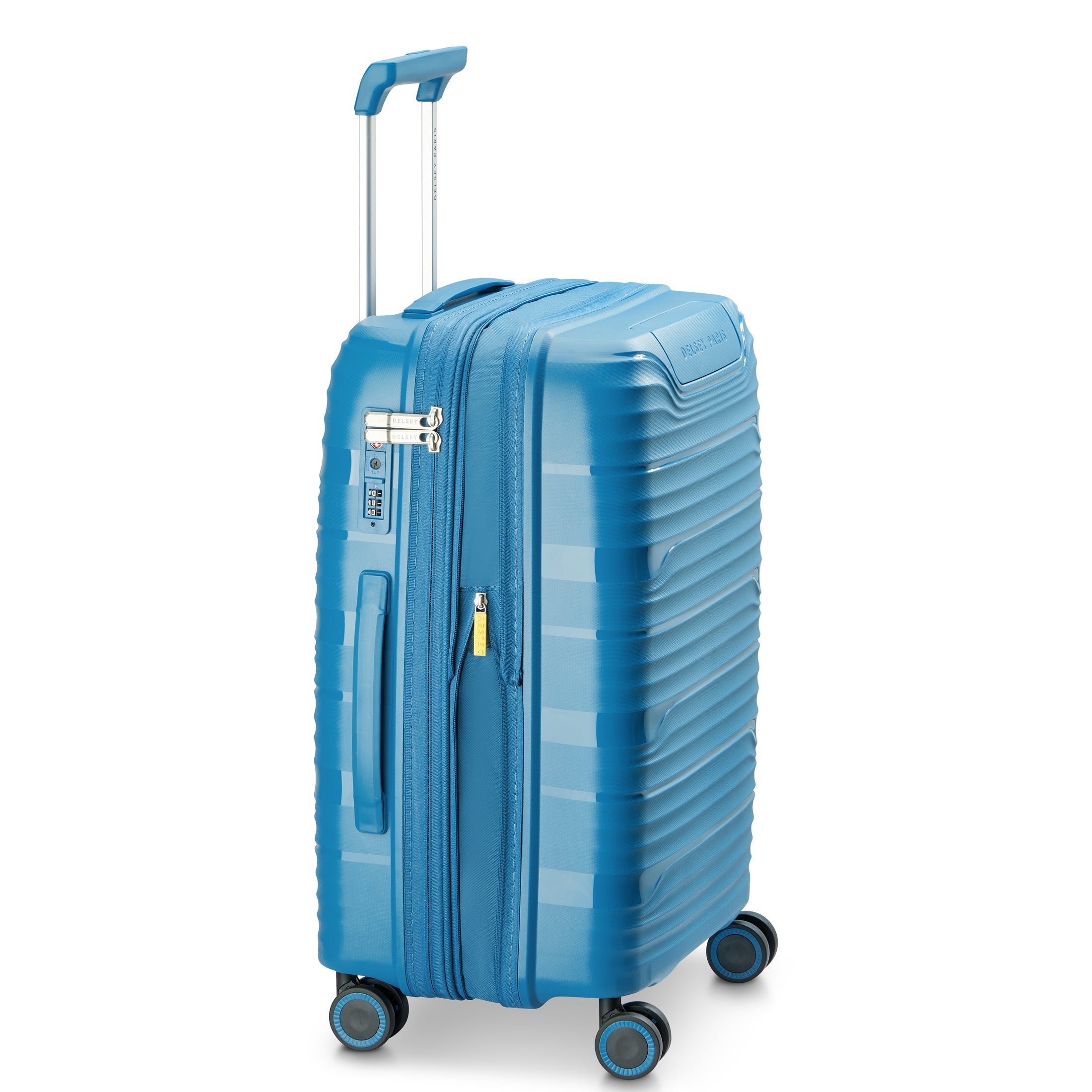 DUNE | 23-Inch Expandable Carry-On Suitcase, Teal blue