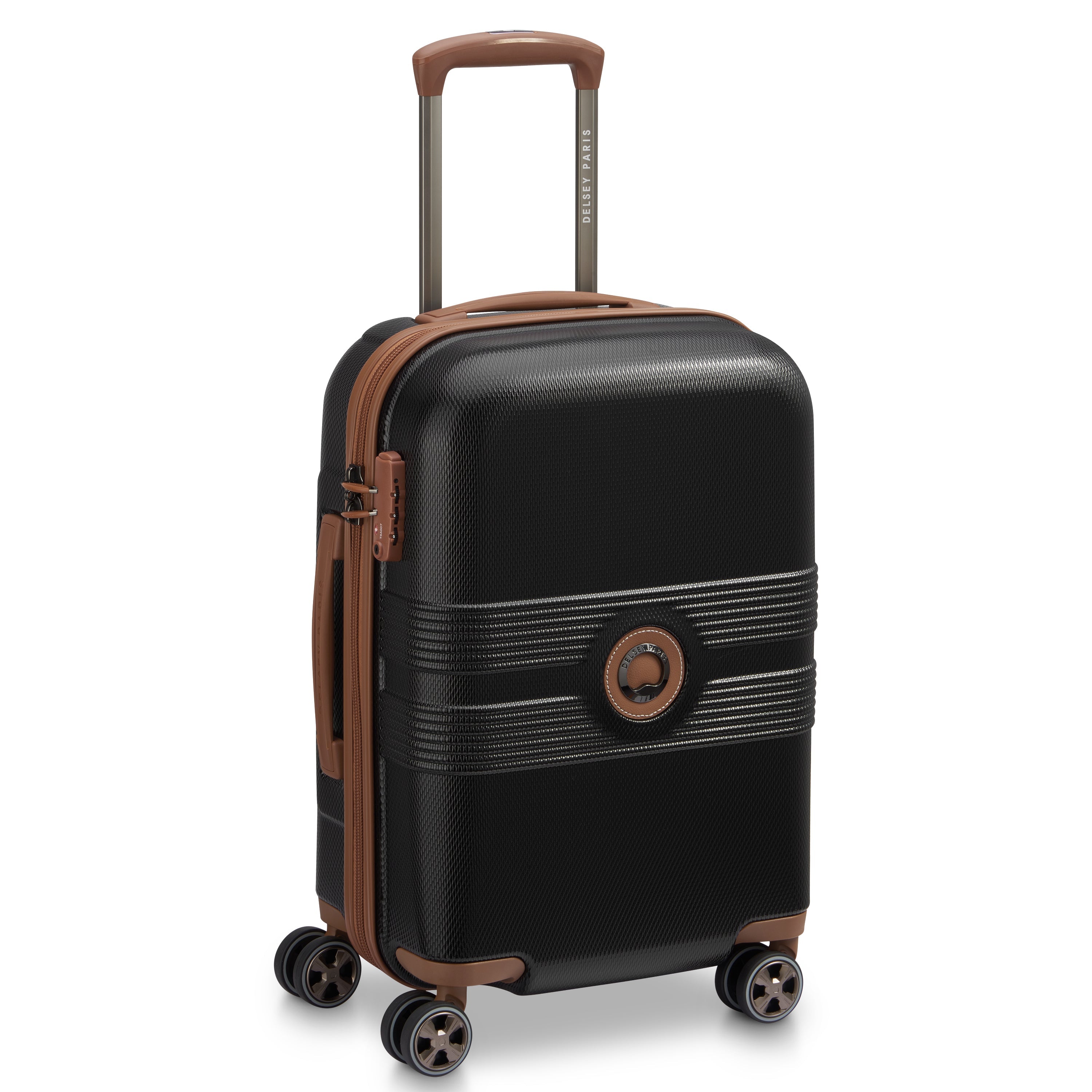 FLANERIE SE | 21-Inch Carry-On Suitcase, Black brown