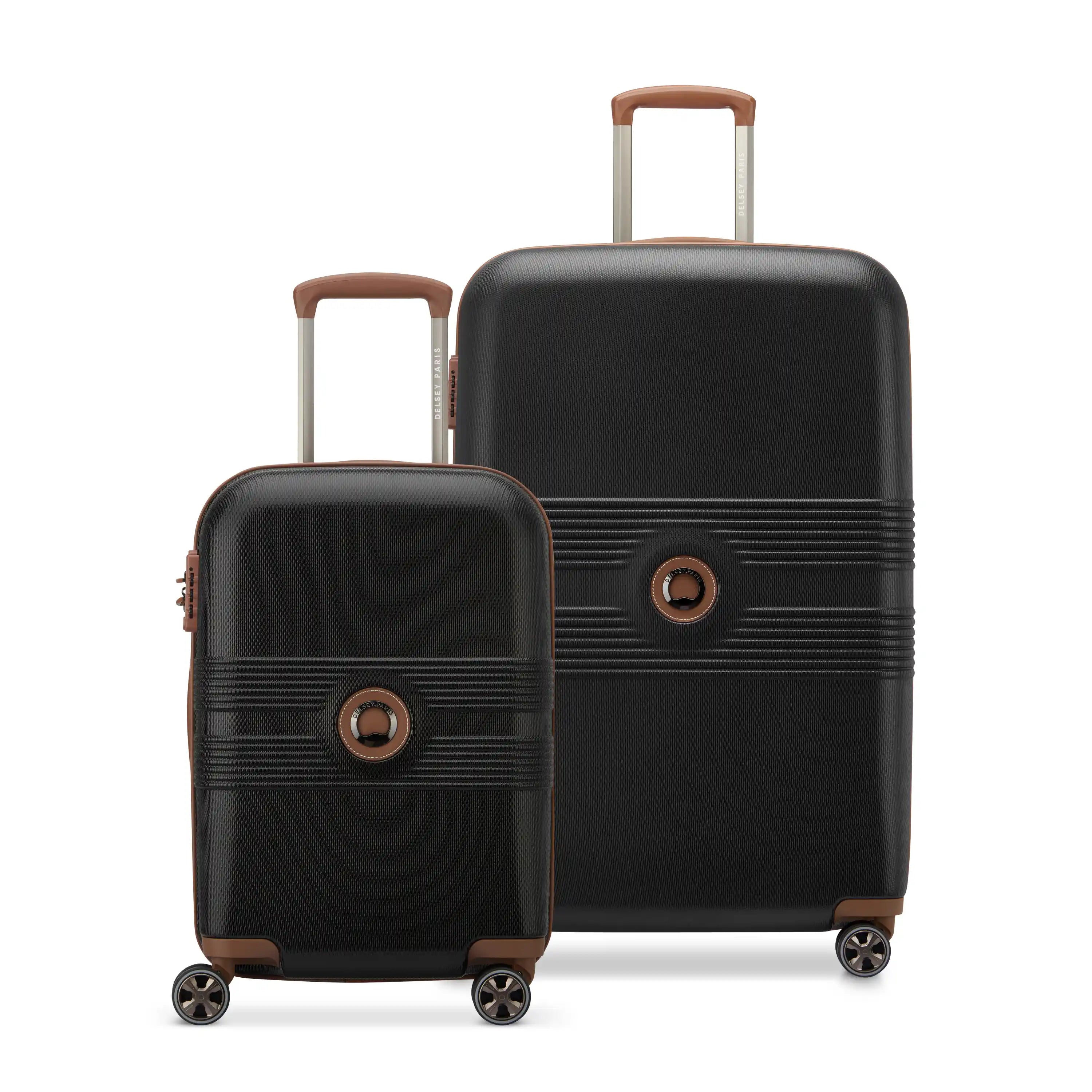 FLANERIE SE | 2-Piece Luggage Set, Black brown