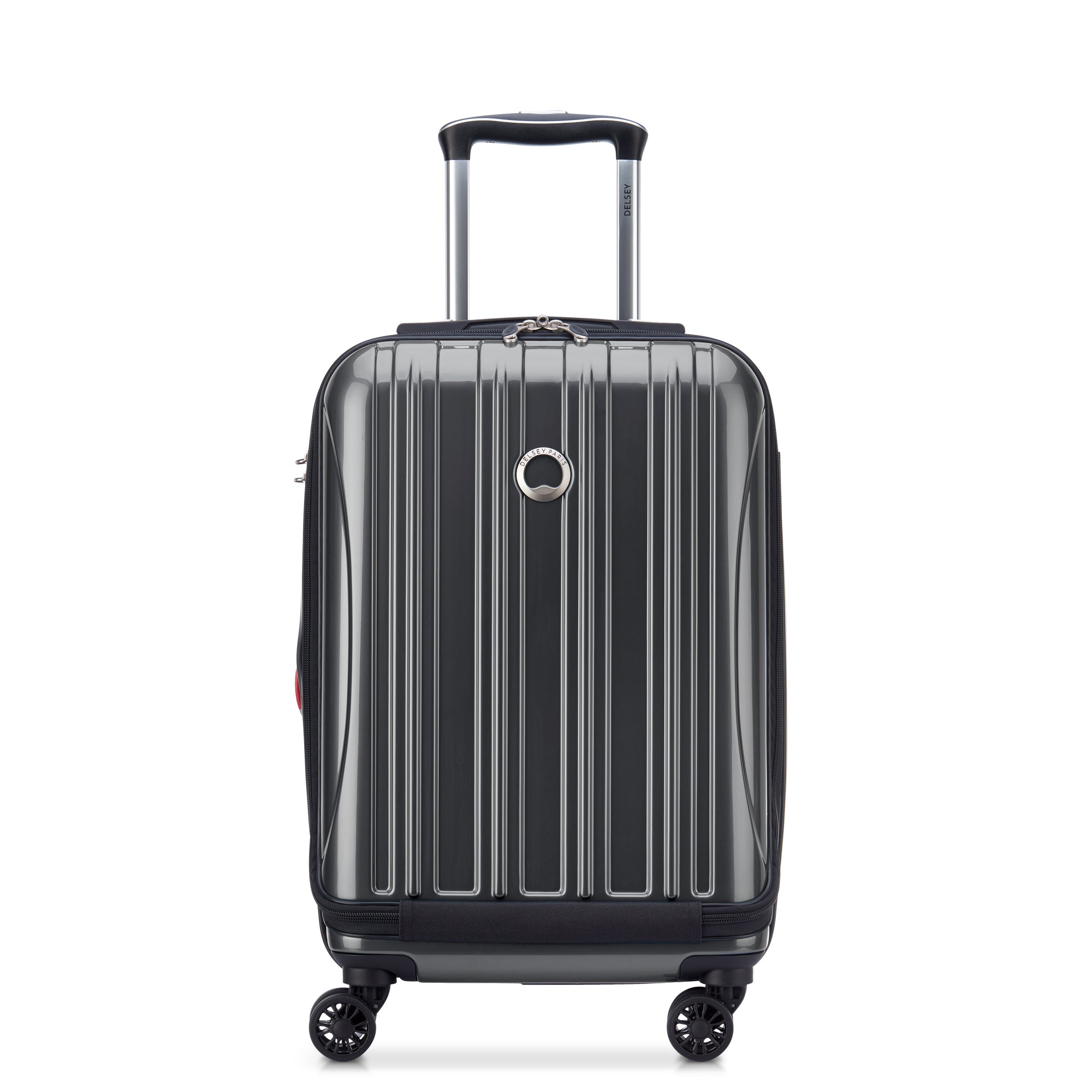 HELIUM AERO | 21-Inch Front Pocket Expandable Carry-On Suitcase, Steel grey