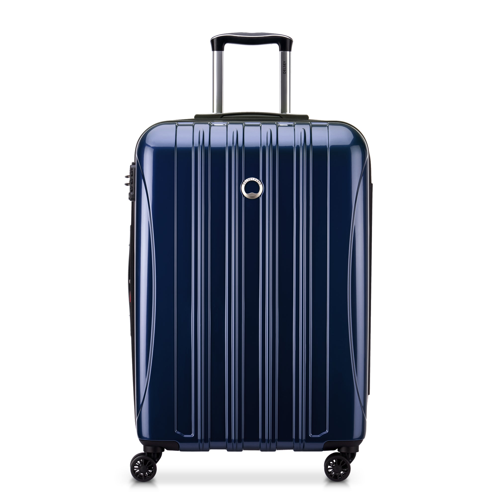 HELIUM AERO | 27-Inch Expandable Check-In Suitcase, Metalic blue