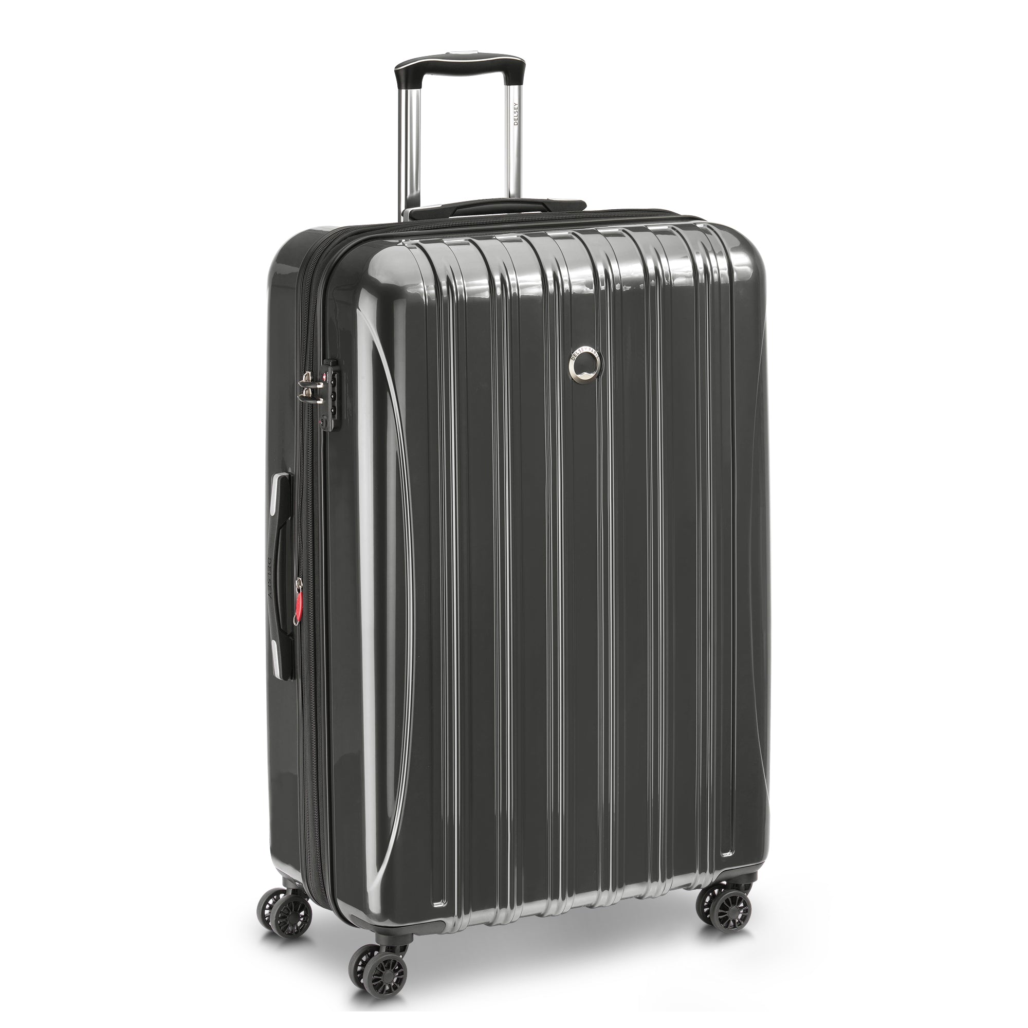 HELIUM AERO |  32-Inch Expandable Check-In Suitcase, Metal brushed