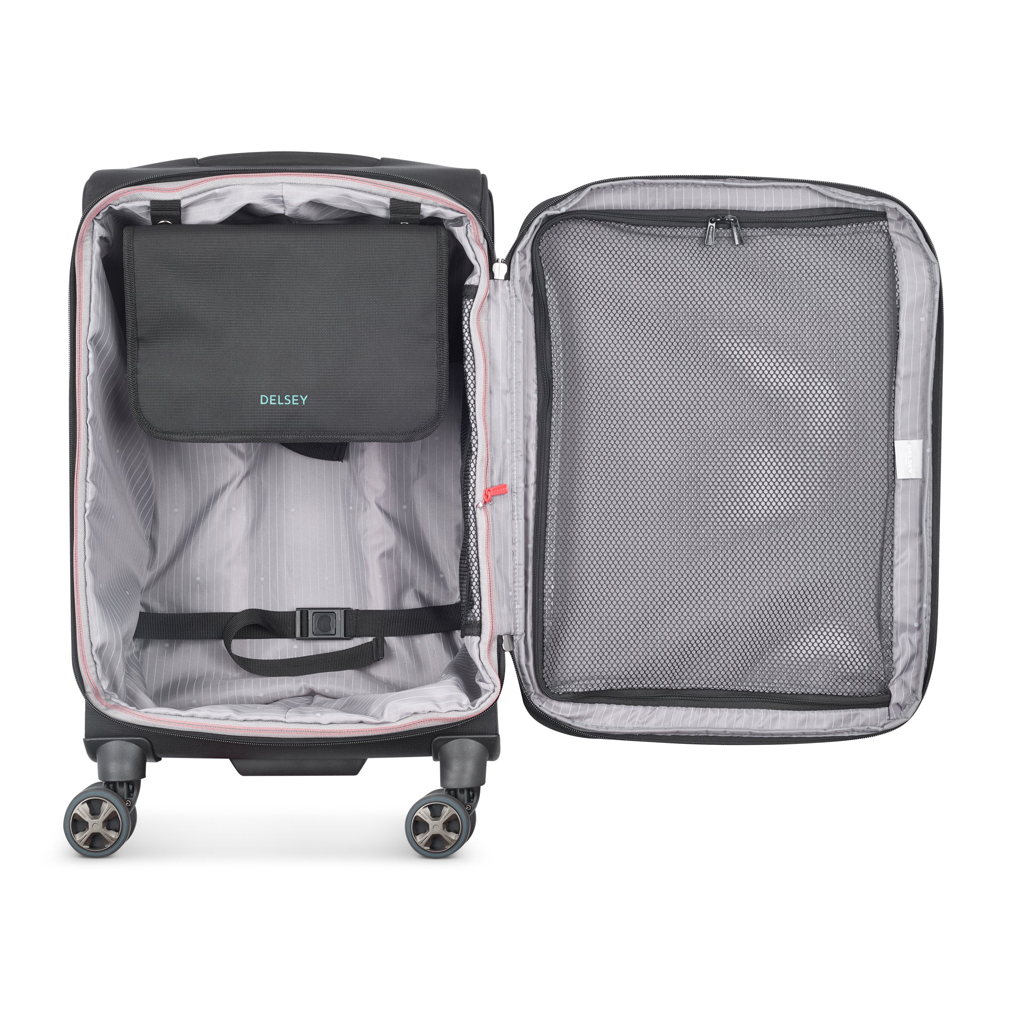 HELIUM DLX | 24-Inch Expandable Carry-On Suitcase, Black