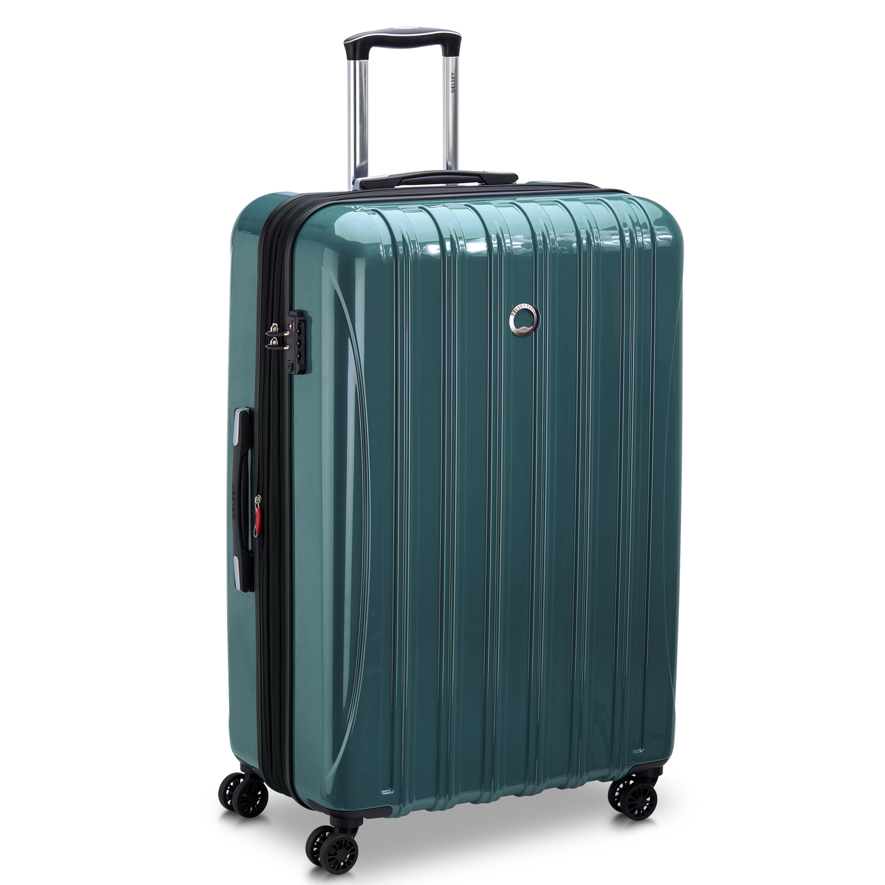 HELIUM AERO |  32-Inch Expandable Check-In Suitcase, Metallic green