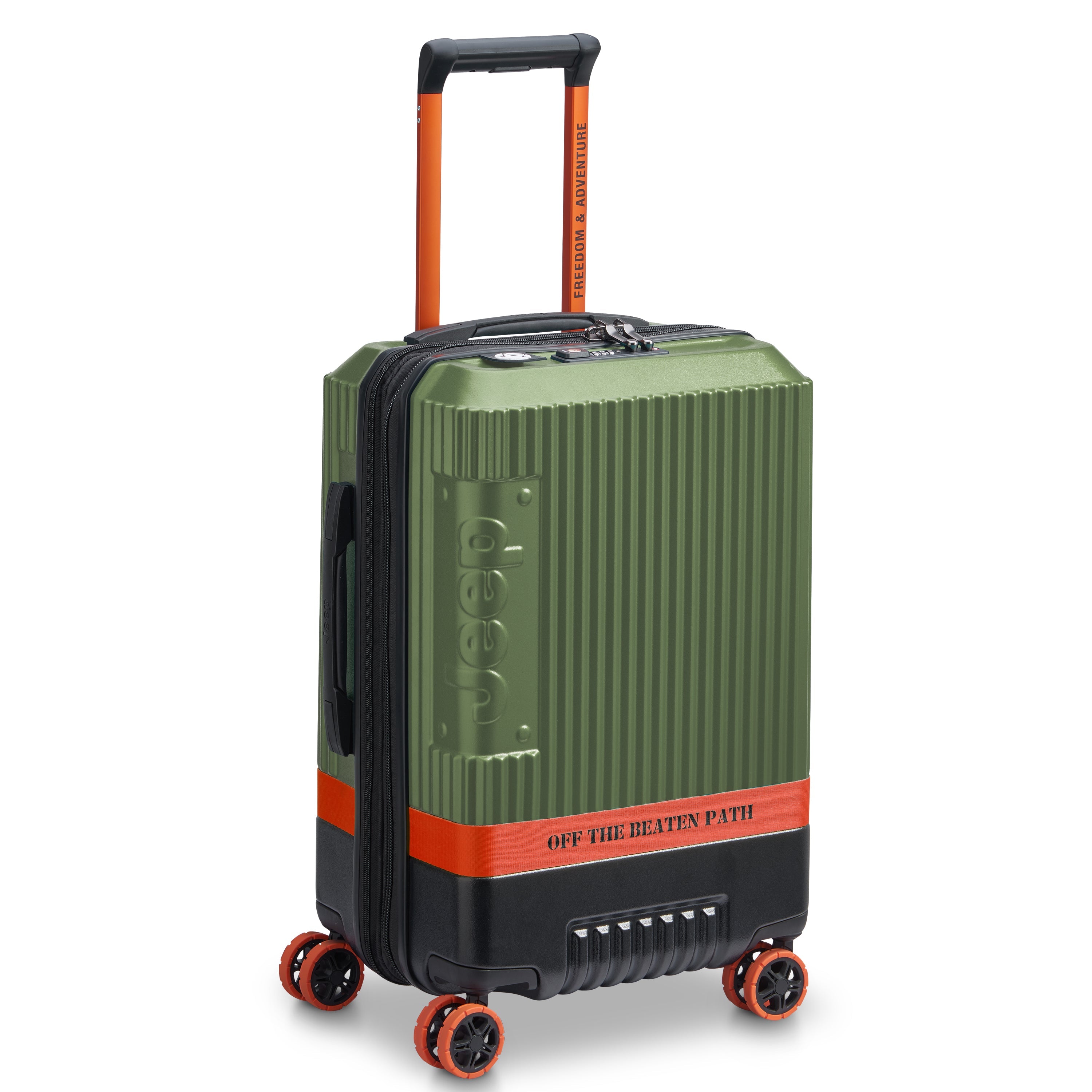 JH001A | 23-Inch Expandable Carry-On Suitcase, Green