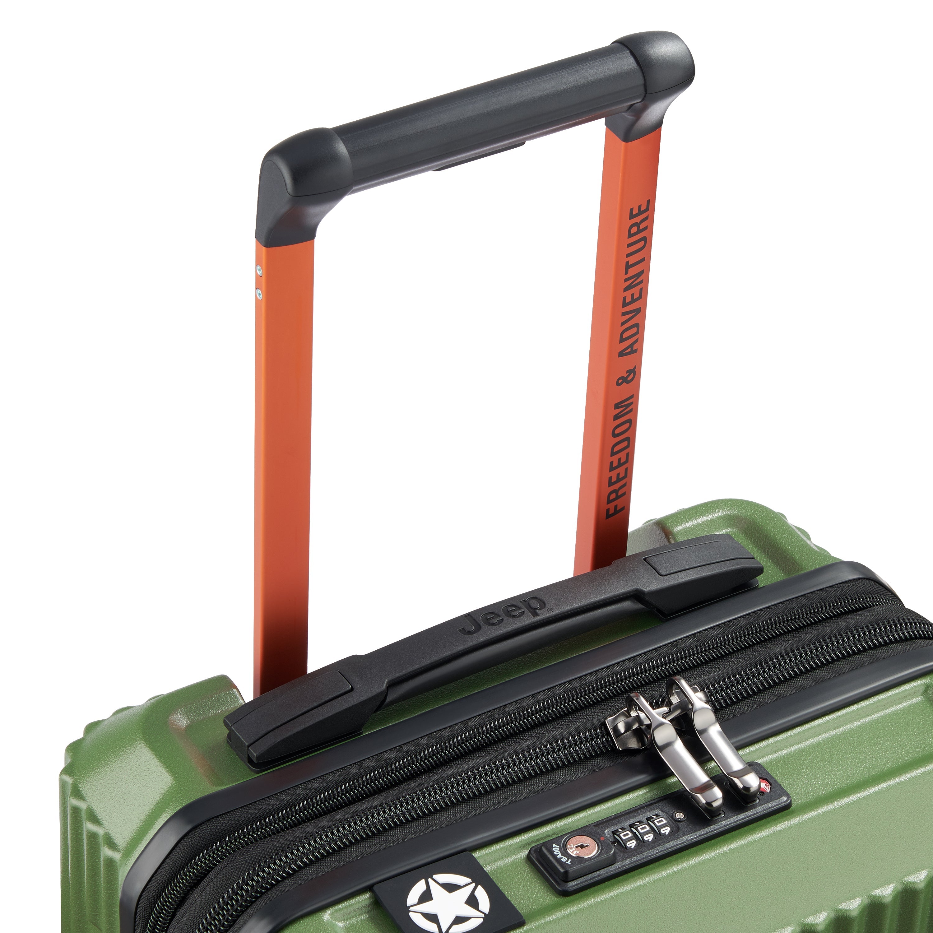 JH001A | 23-Inch Expandable Carry-On Suitcase, Green